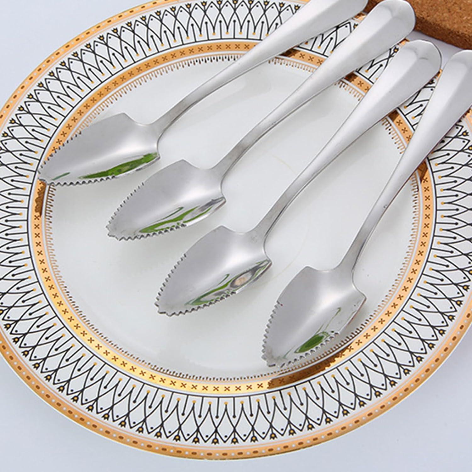 Cuchara de Acero Inoxidable GMBYLBY para Pomelo y Frutas Cítricas