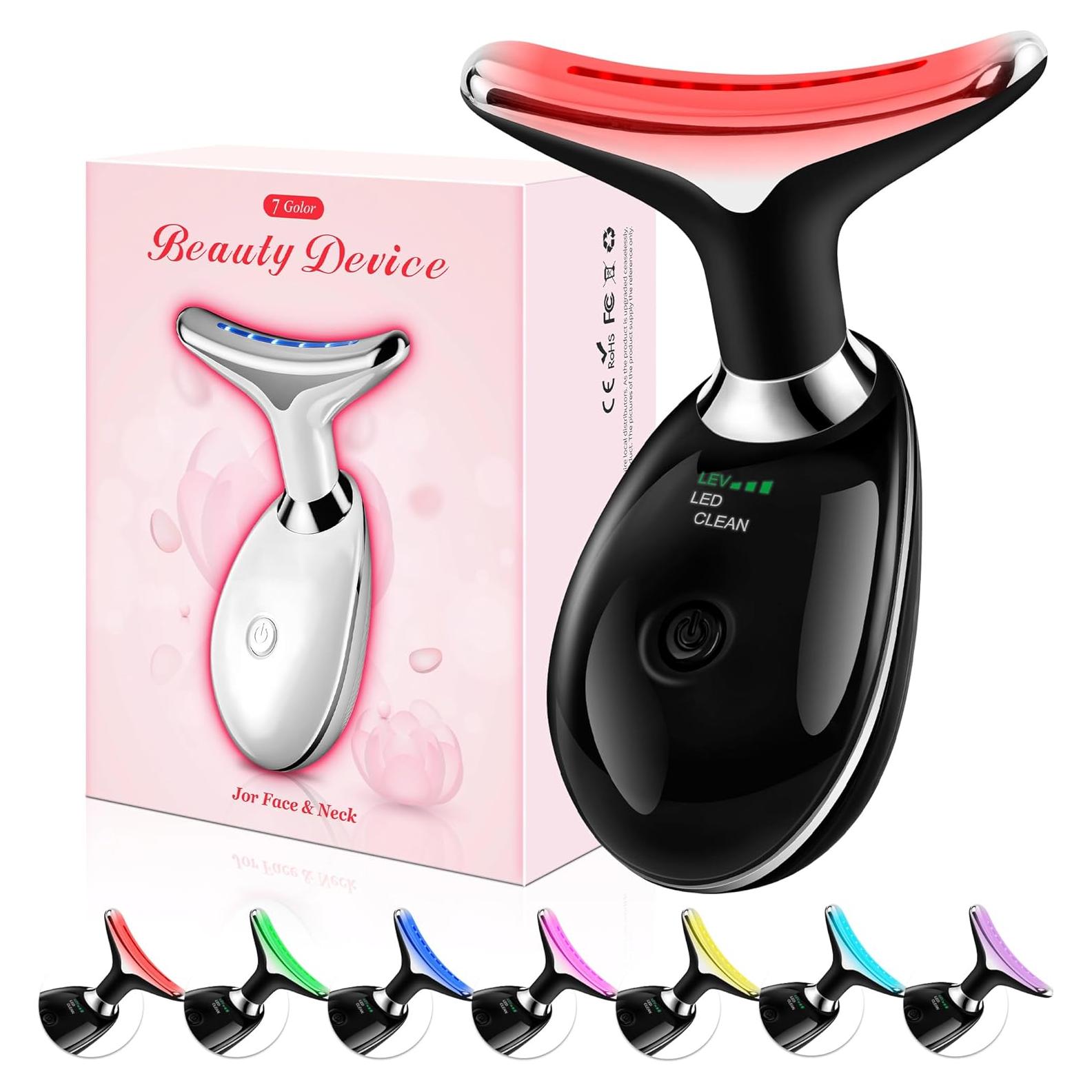 Masajeadora Facial Scopck con Luz Roja y 3 Modos - Negro