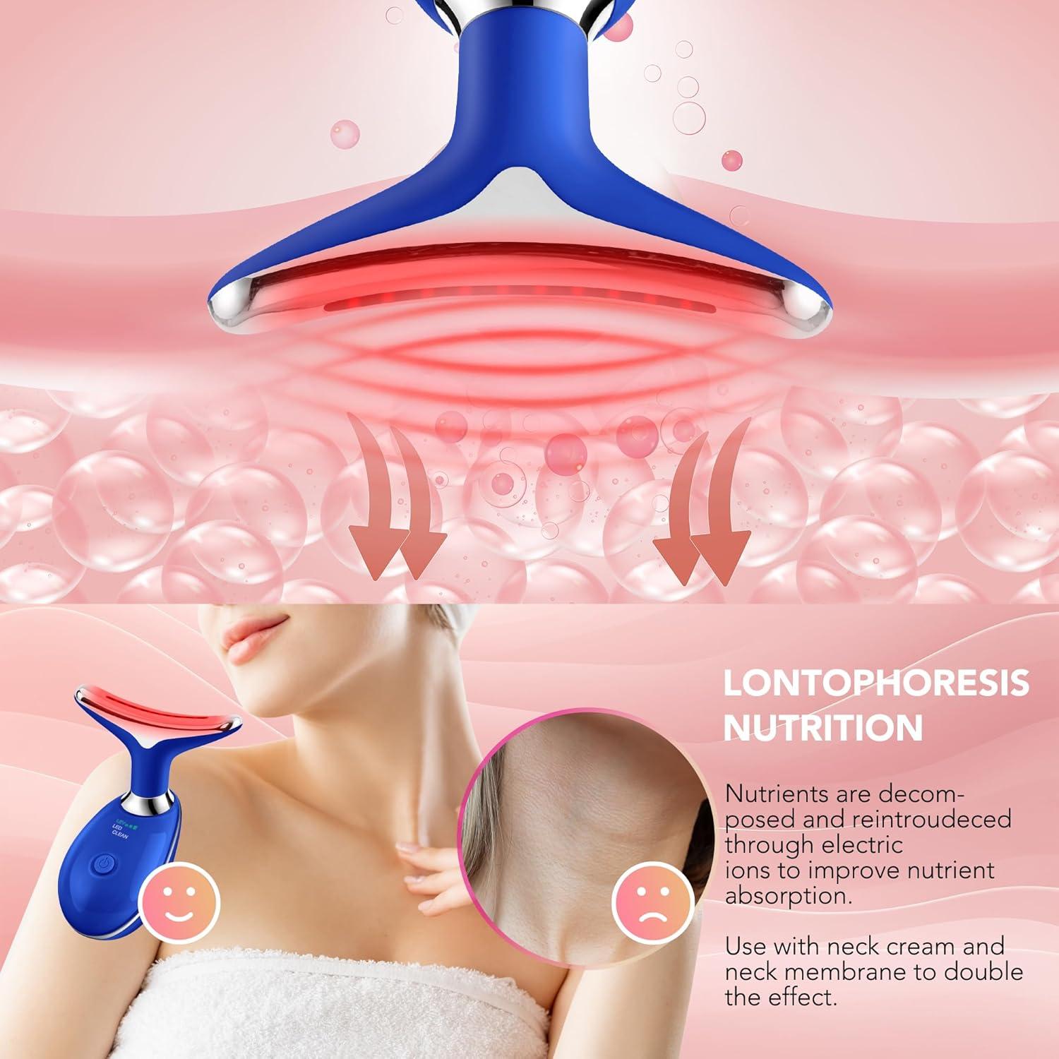 Masajeadora Facial Scopck con Luz Roja y 3 Modos - Negro