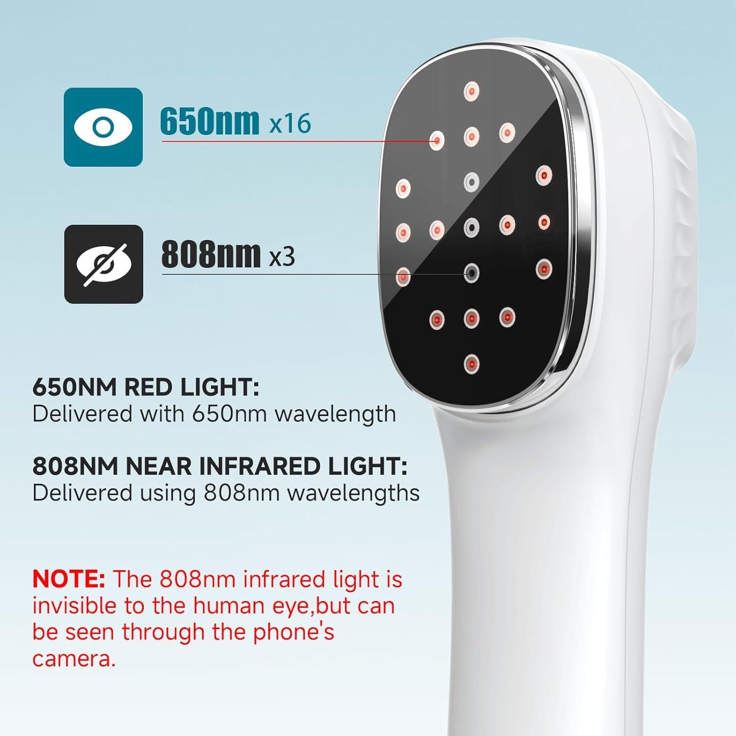 Dispositivo de Terapia de Luz Roja Hoakya con Soporte Ajustable