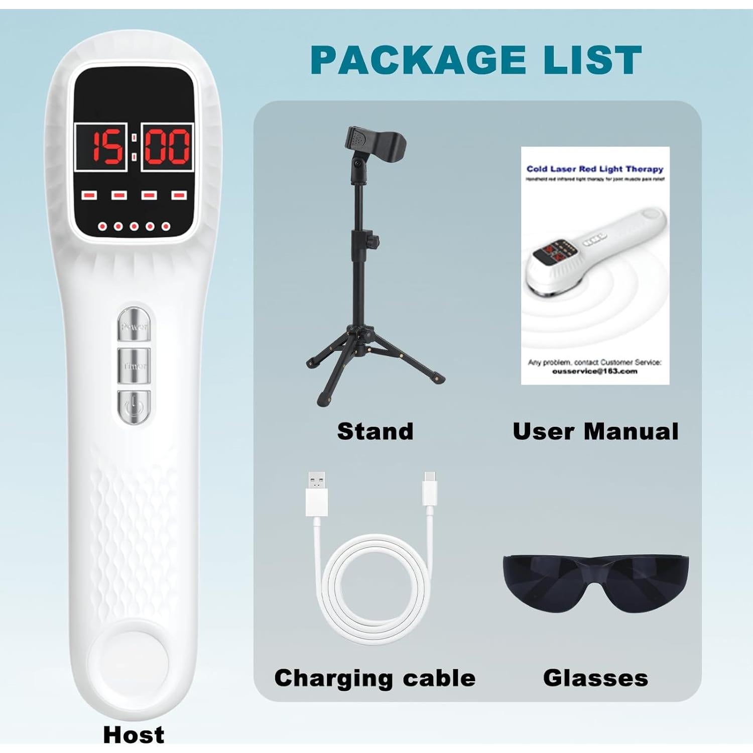 Dispositivo de Terapia de Luz Roja Hoakya con Soporte Ajustable