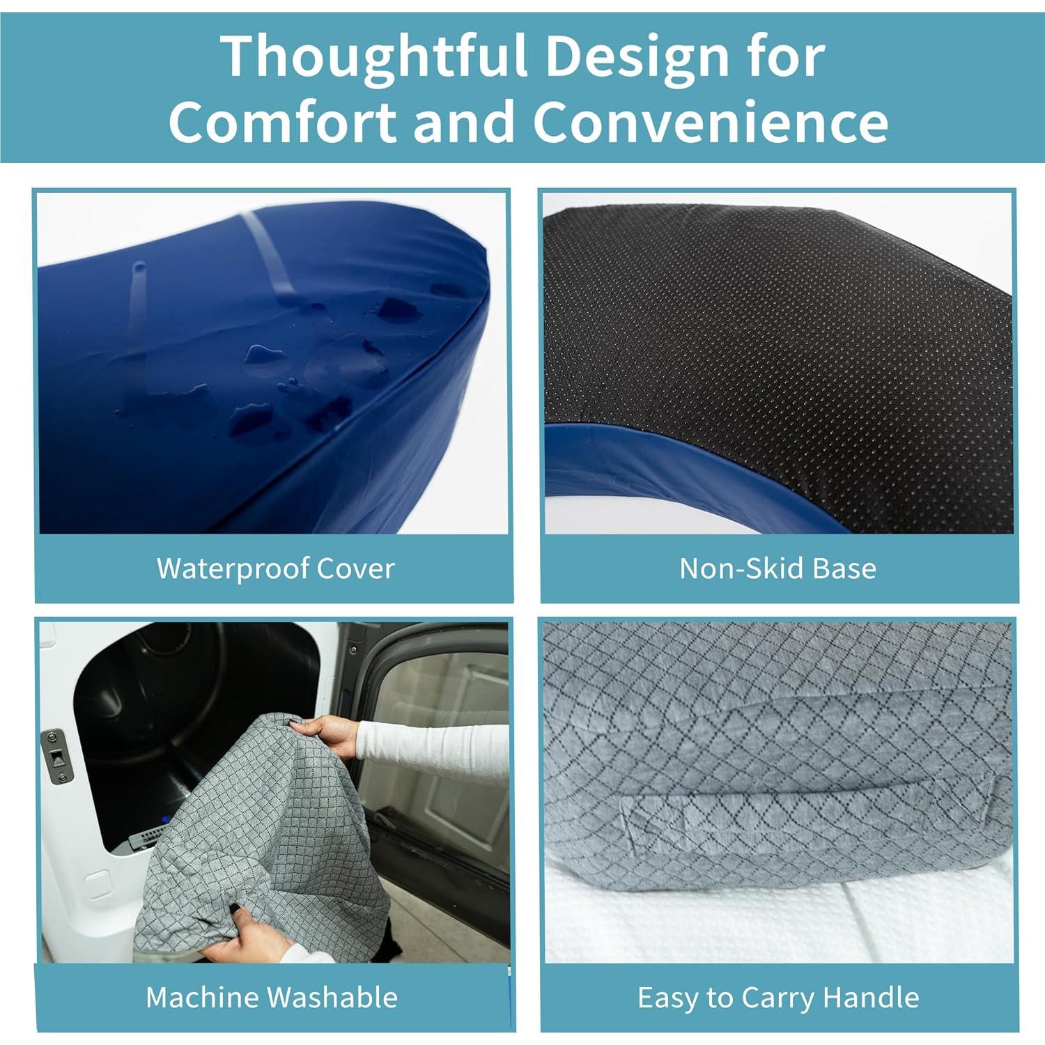 Cojín de Posicionamiento Zomaple para Úlceras - 1.17 kg, Gris