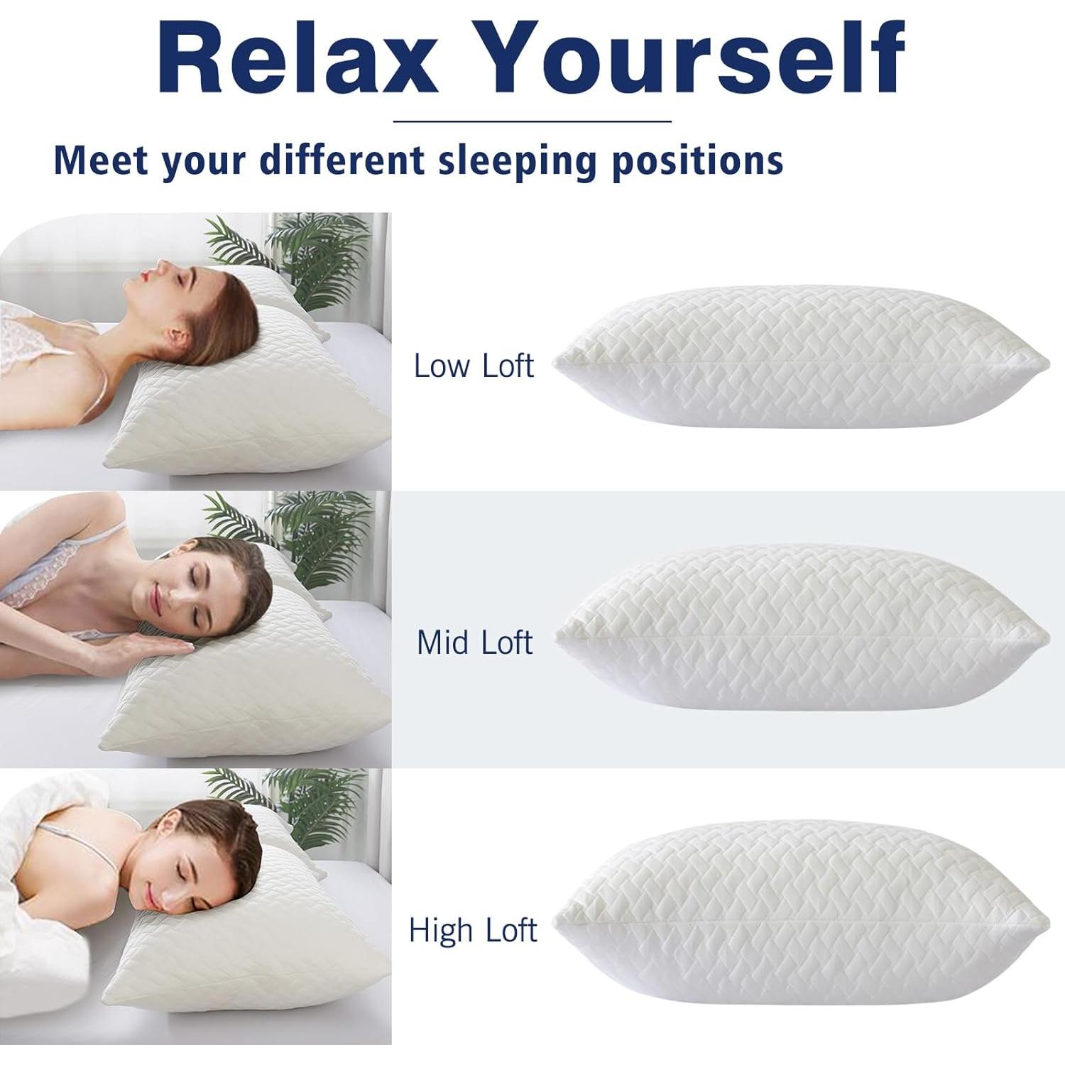 Almohada de Espuma Viscoelástica COZYART Estándar 1 Paquete