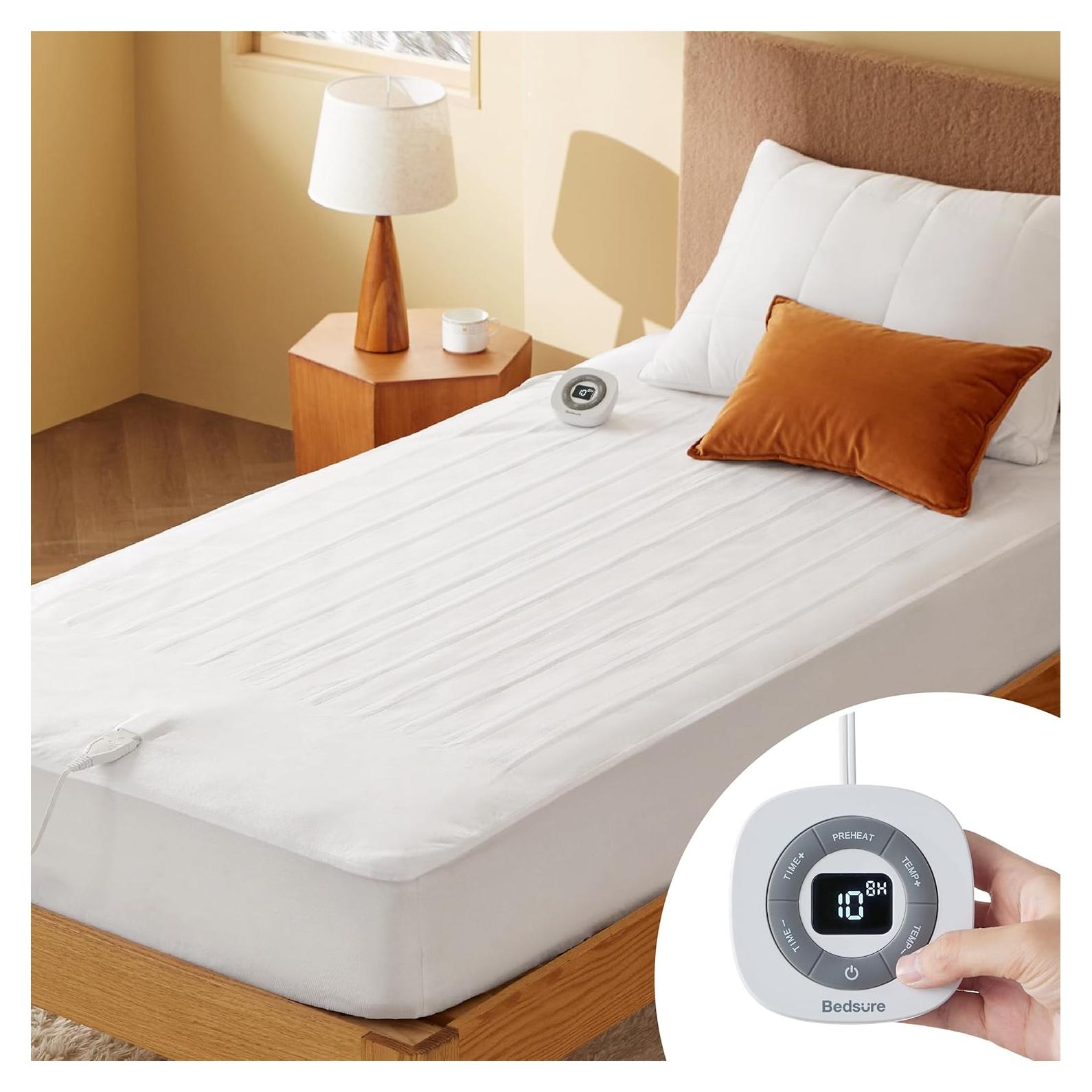 Cama calefaccionada Bedsure individual 10 niveles calor 1.35 kg