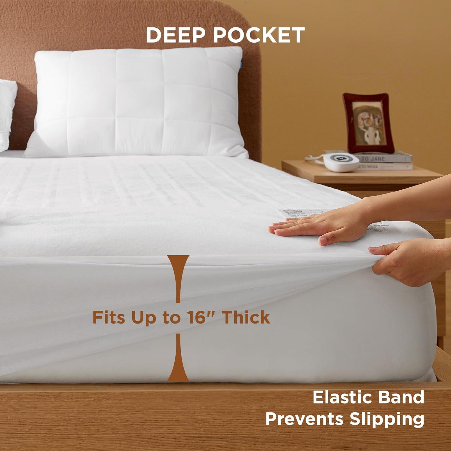 Cama calefaccionada Bedsure individual 10 niveles calor 1.35 kg