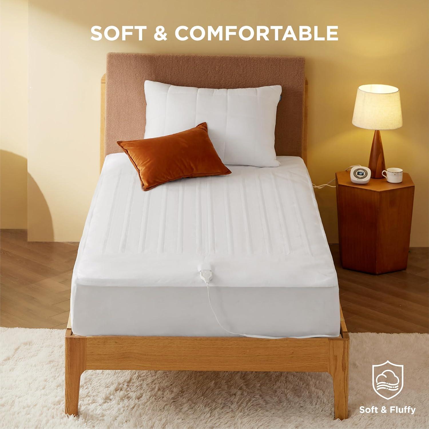 Cama calefaccionada Bedsure individual 10 niveles calor 1.35 kg