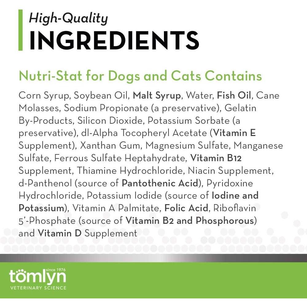 Gel Nutricional Tomlyn Nutri-Stat para Perros y Gatos 120g