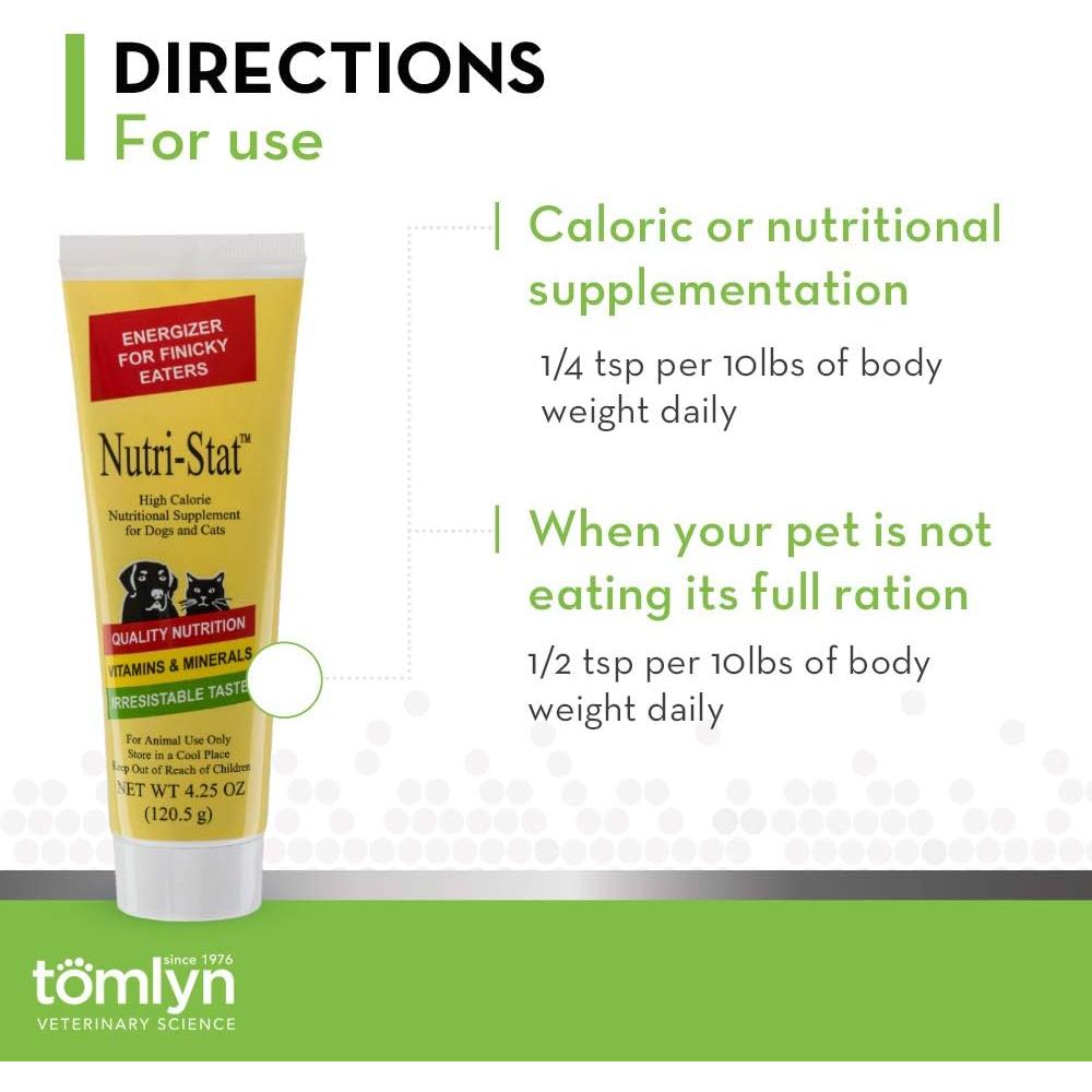 Gel Nutricional Tomlyn Nutri-Stat para Perros y Gatos 120g