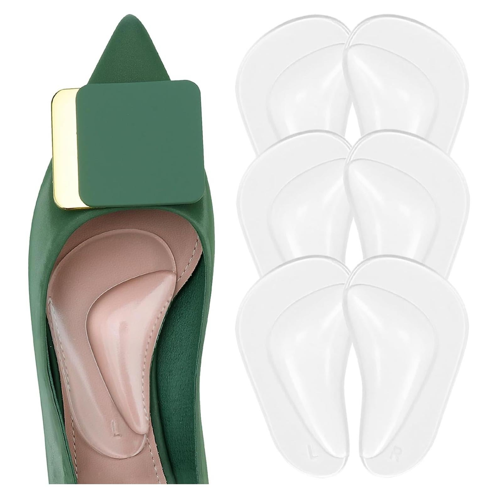 Cojines de Soporte de Arco UrChoice - 6 Pares Gel Reutilizables