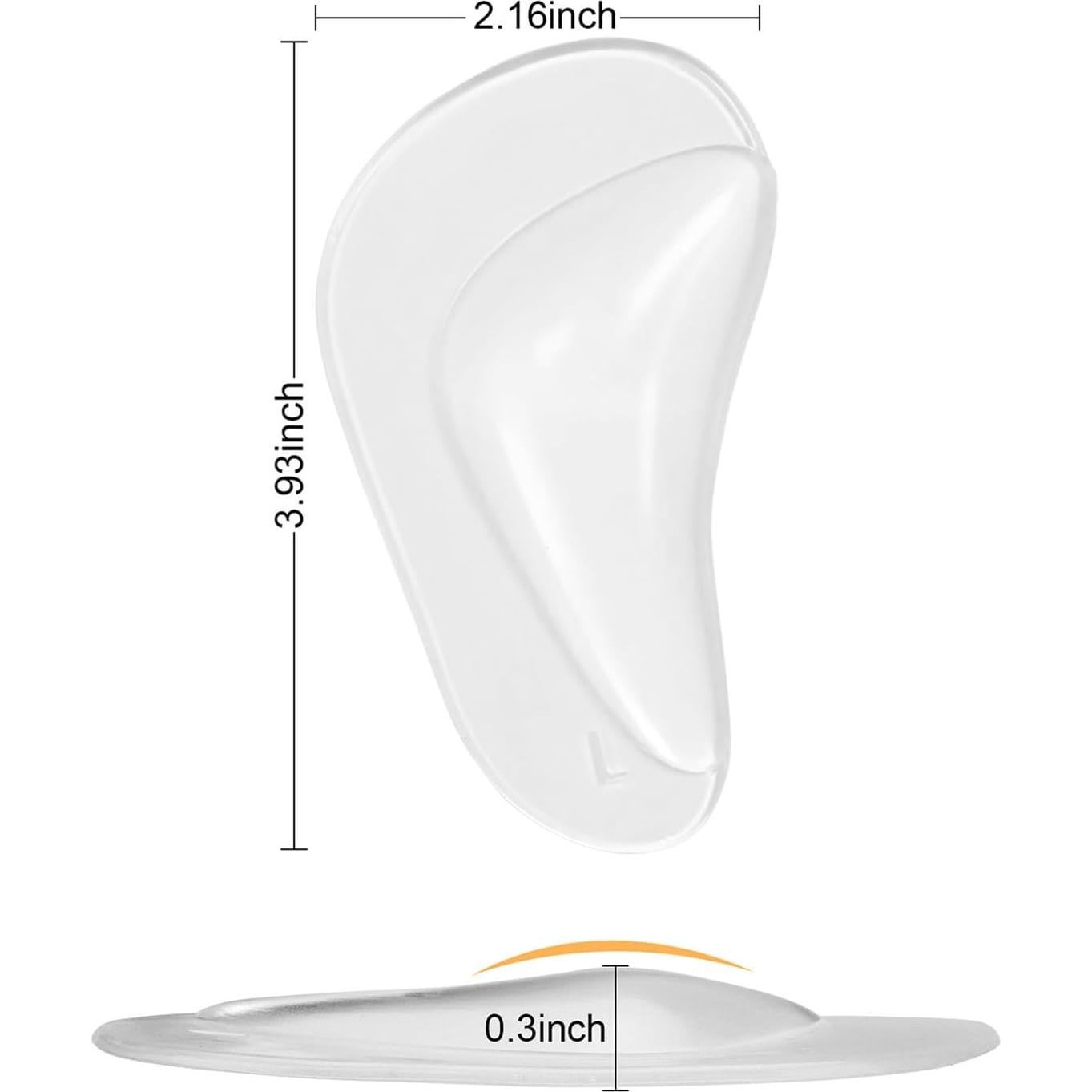 Cojines de Soporte de Arco UrChoice - 6 Pares Gel Reutilizables