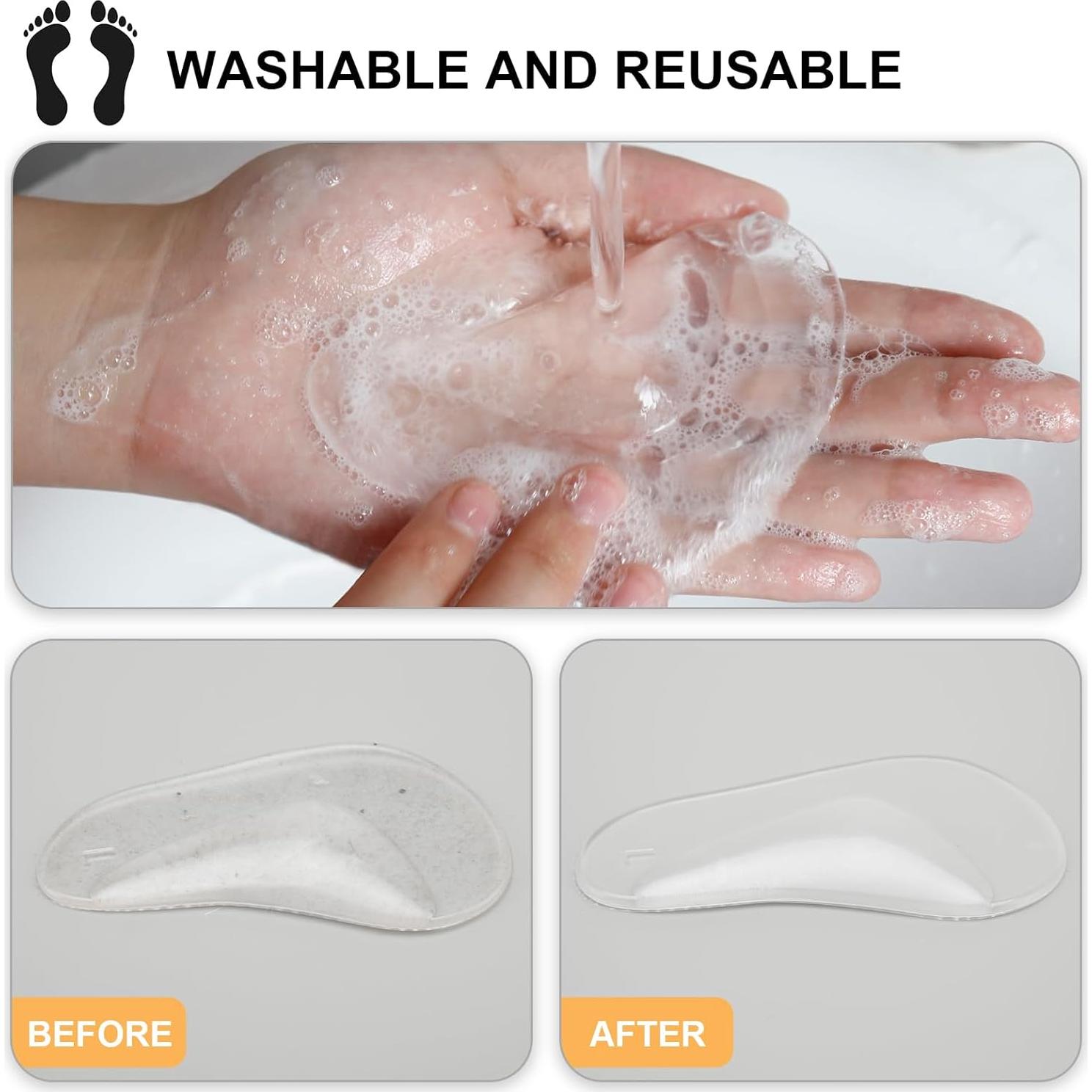 Cojines de Soporte de Arco UrChoice - 6 Pares Gel Reutilizables