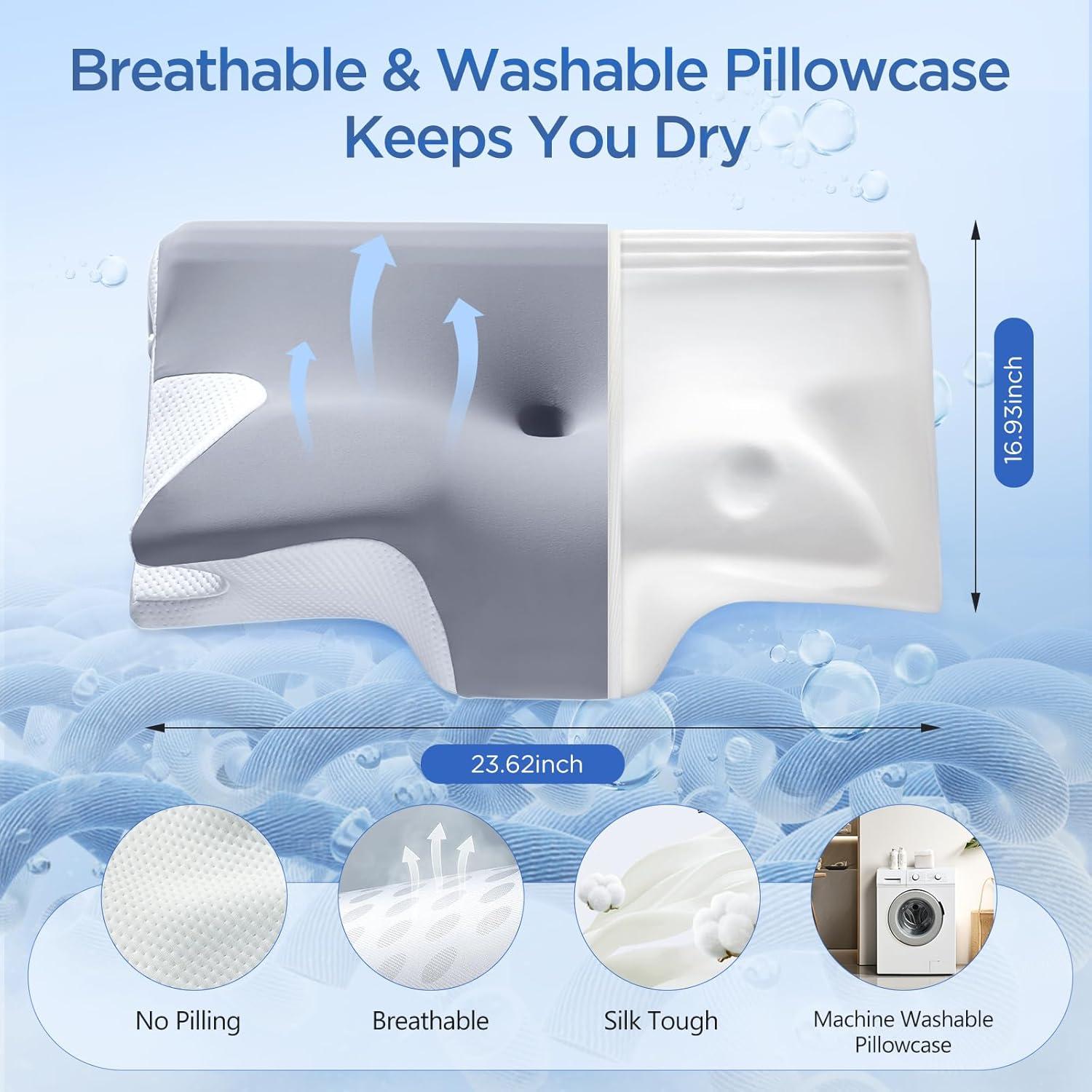 Almohada Cervical Ergonomica ComRola con Espuma Memoria 1.72kg