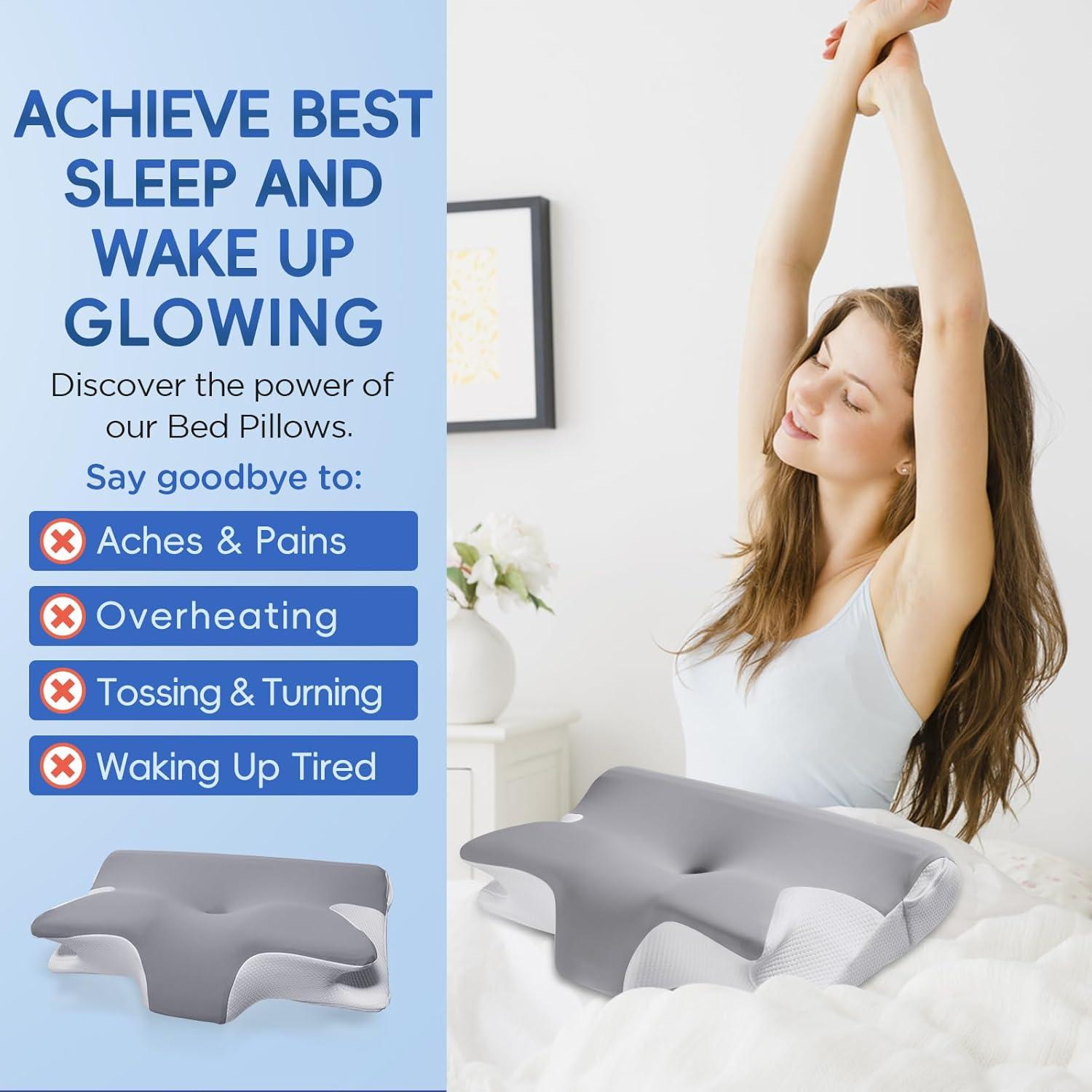 Almohada Cervical Ergonomica ComRola con Espuma Memoria 1.72kg