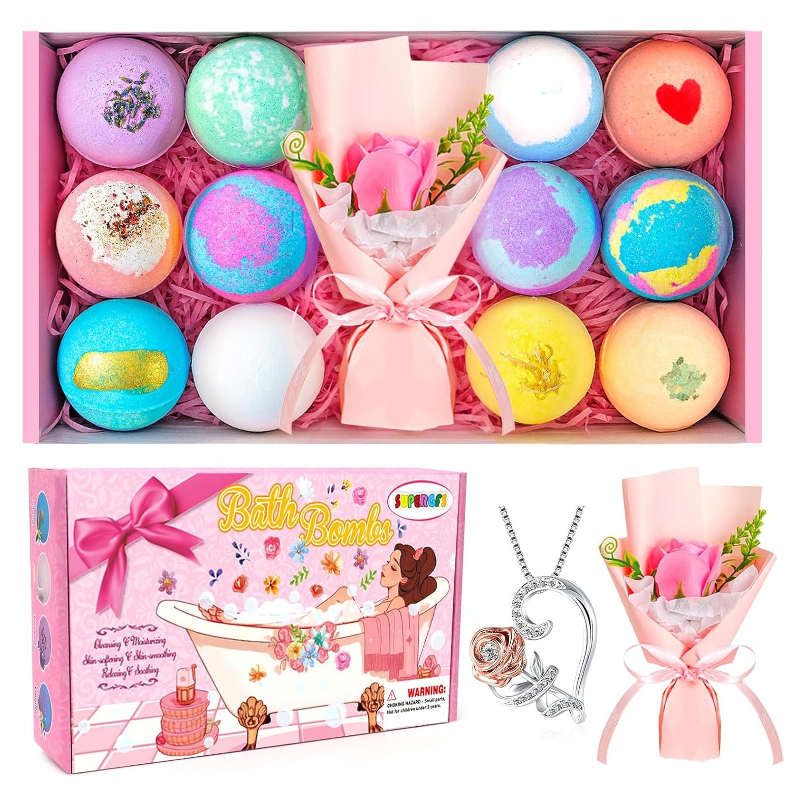 Juego de Bombas de Baño Orgánicas SUPERGFS - 12 Fragancias