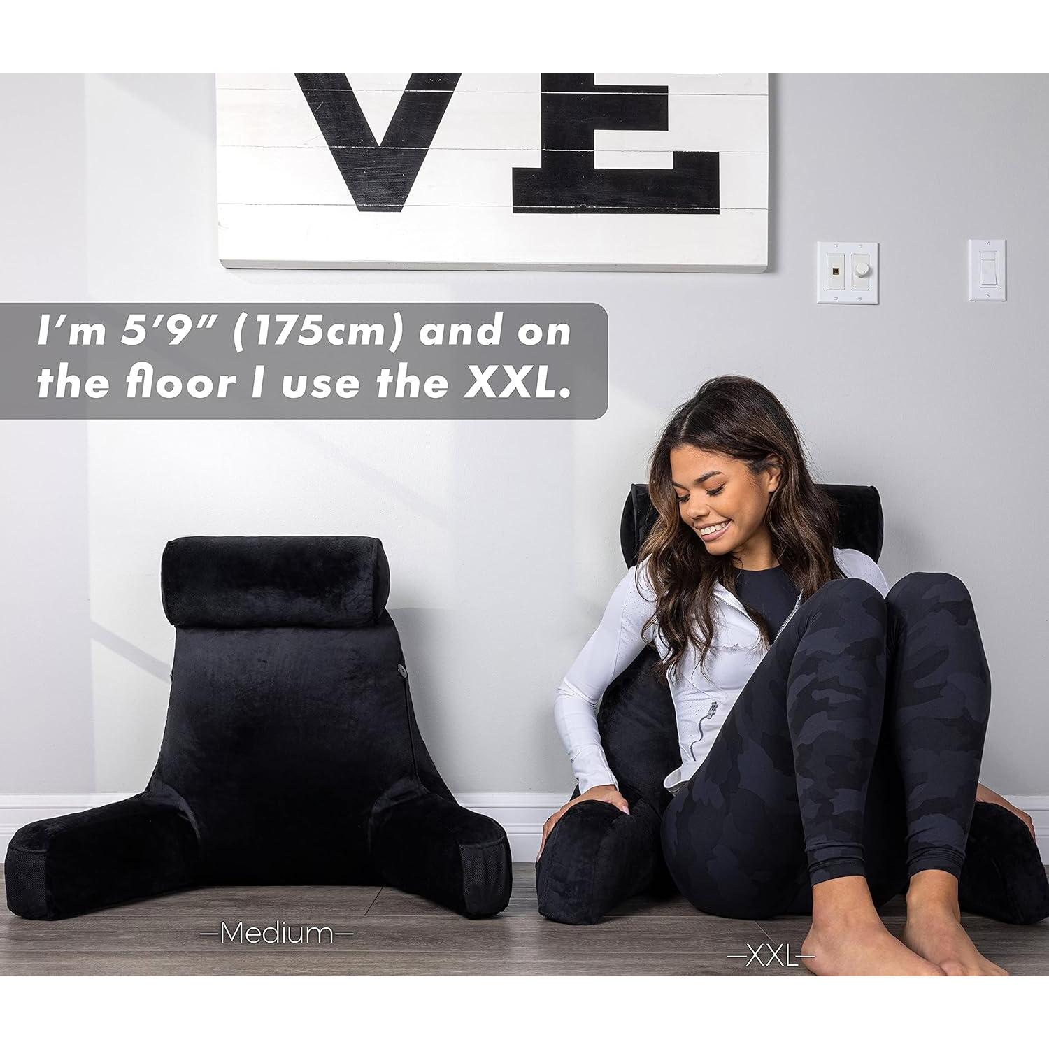 Cojín de Esposo Mediano Negro - Espuma Viscoelástica, Funda Lavable