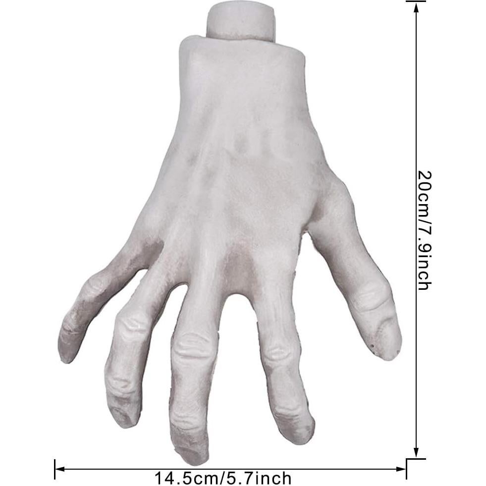 Manos Esqueléticas de Halloween XONOR - 2 Pares Realistas 20 cm