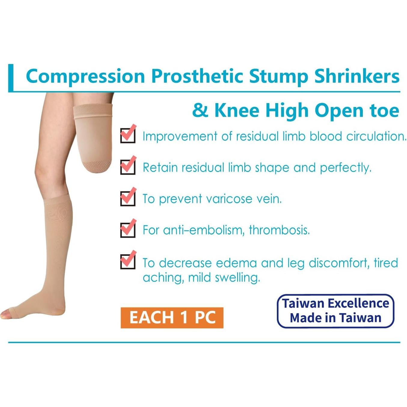 Reductores de muñón protésico y medias compresión JianiMed S