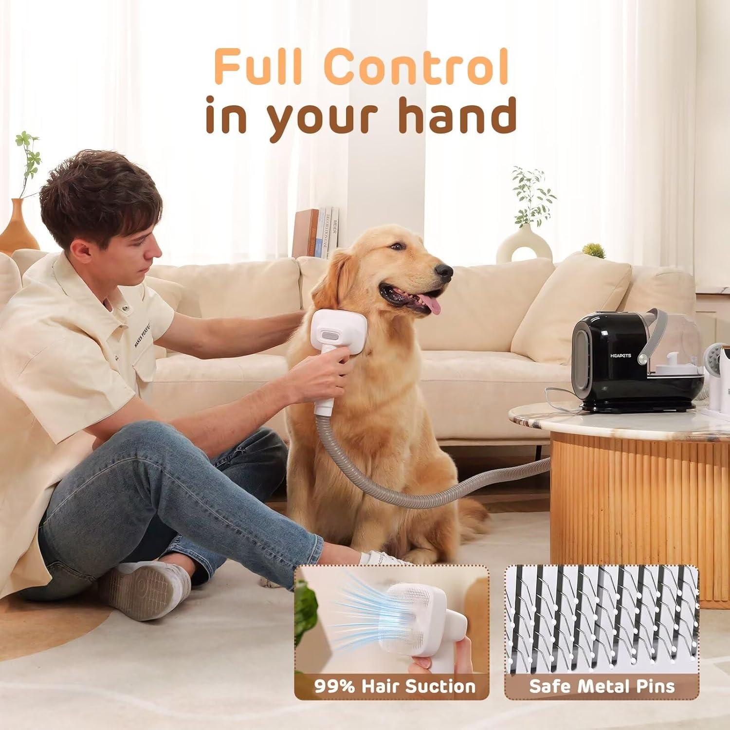 Kit de Aspiradora para Acicalamiento HEAPETS 3L con 7 Herramientas