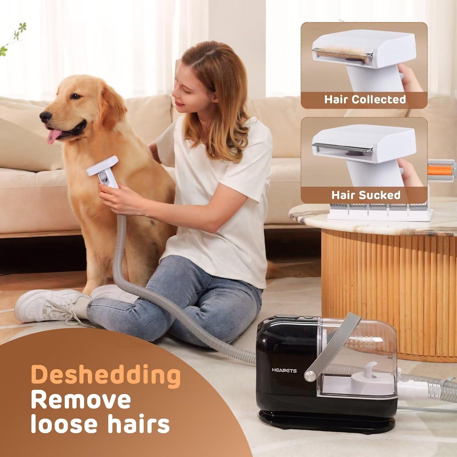 Kit de Aspiradora para Acicalamiento HEAPETS 3L con 7 Herramientas