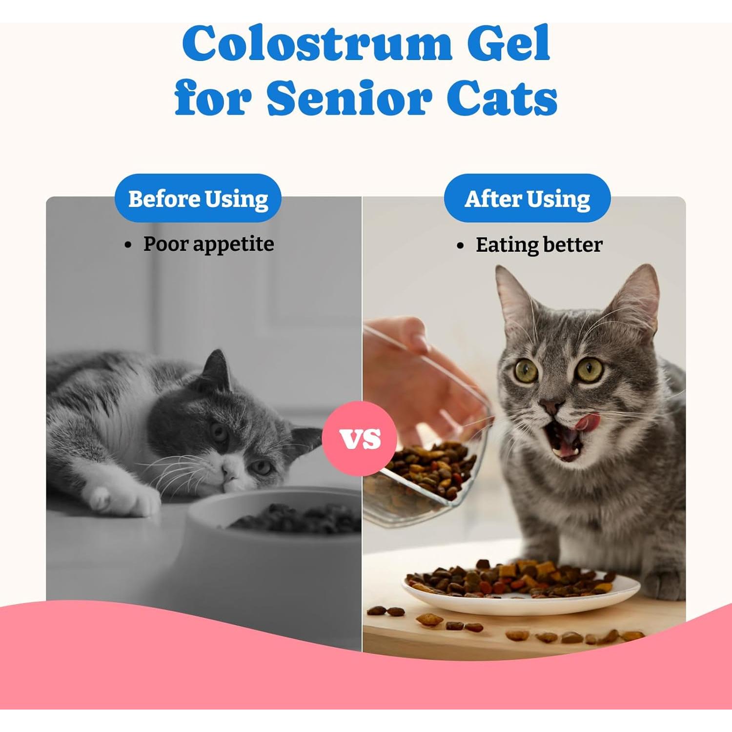 Gel Nutricional de Calostro Bovino YoYoBay 32g para Perros y Gatos