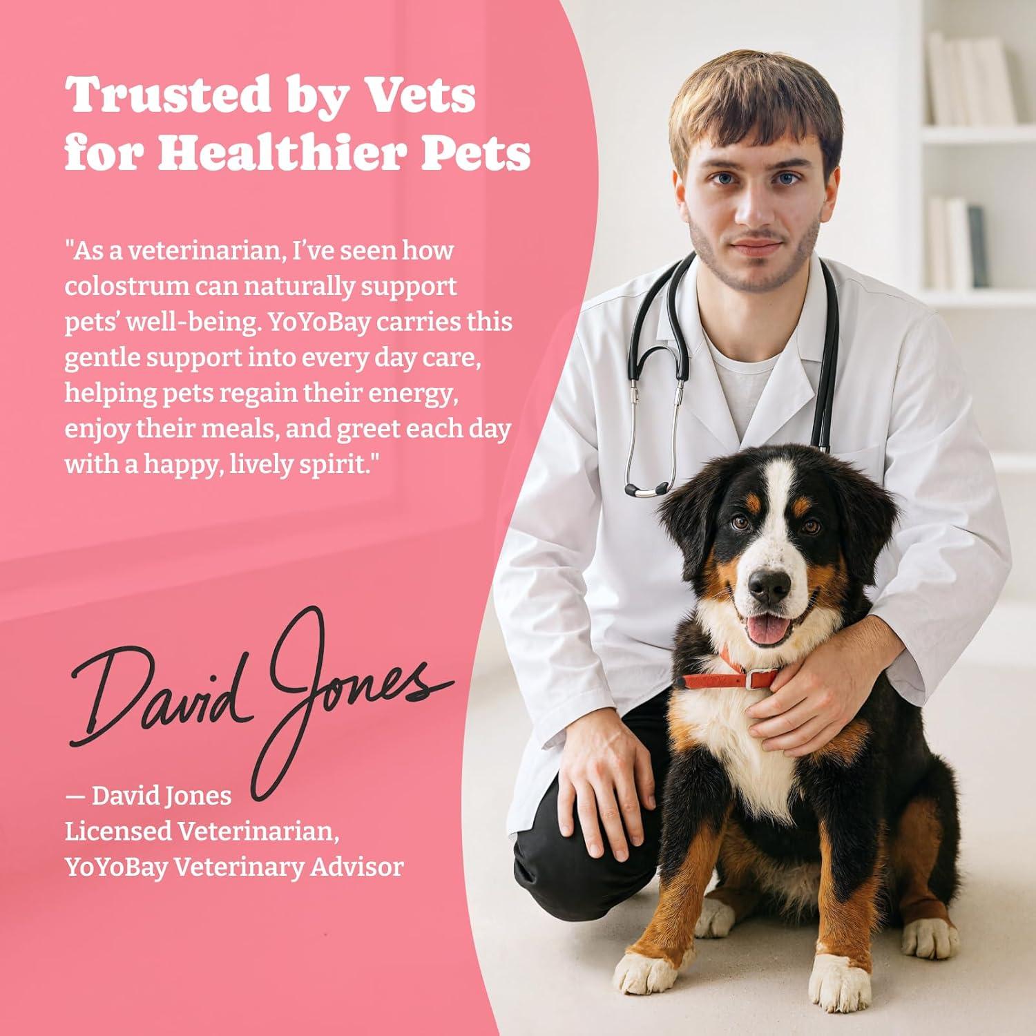 Gel Nutricional de Calostro Bovino YoYoBay 32g para Perros y Gatos