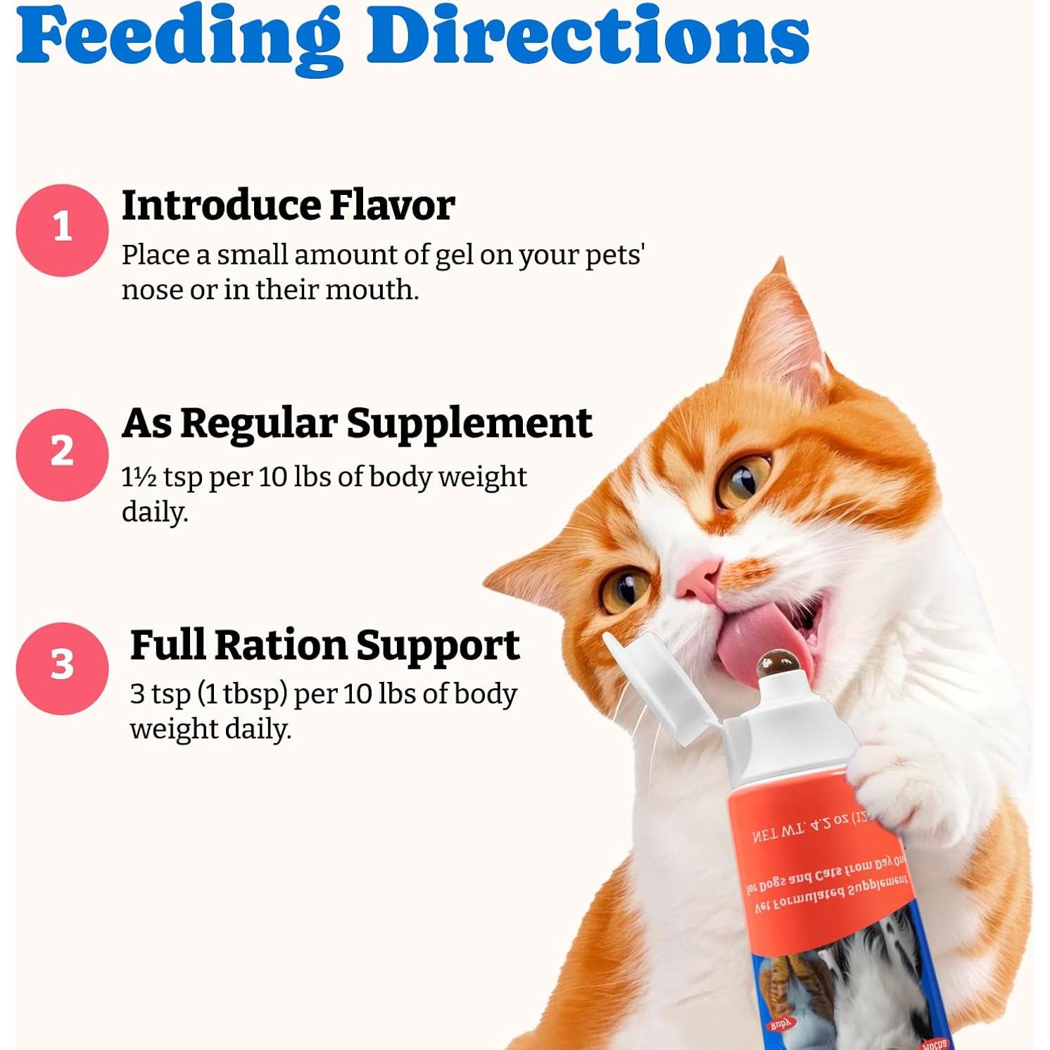 Gel Nutricional de Calostro Bovino YoYoBay 32g para Perros y Gatos