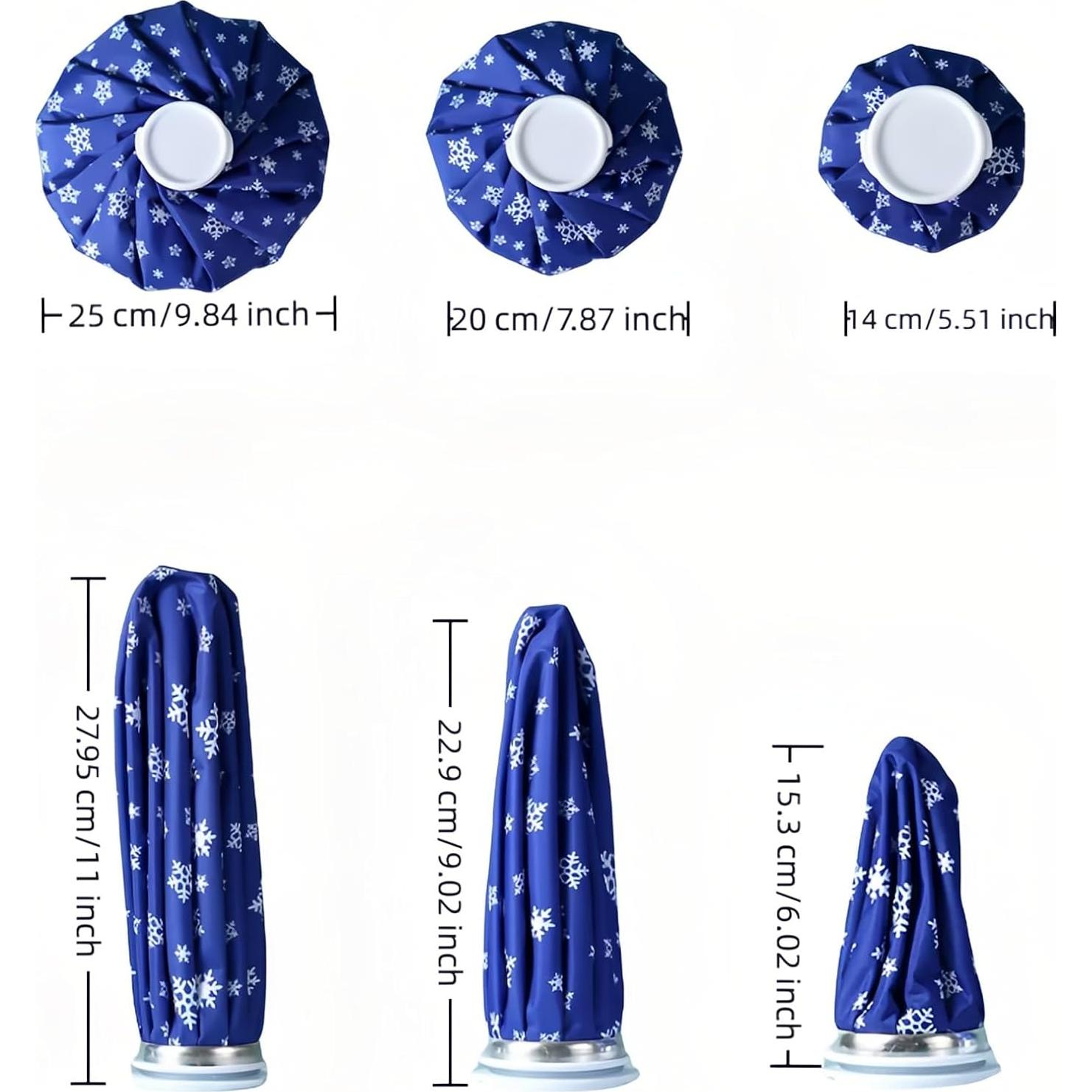 Bolsa de Hielo Reutilizable FANBODTA 14.5 cm Terapia Fría y Caliente