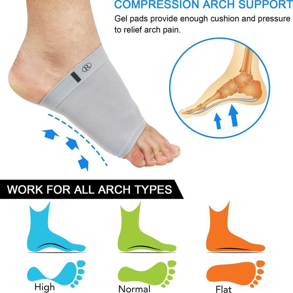 Mangas de Compresión Ailaka para Soporte de Arco - Alivio Dolor Pie Plano