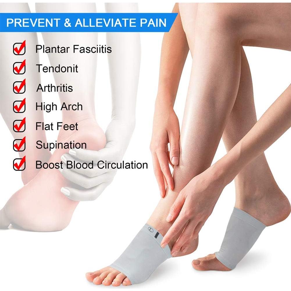 Mangas de Compresión Ailaka para Soporte de Arco - Alivio Dolor Pie Plano