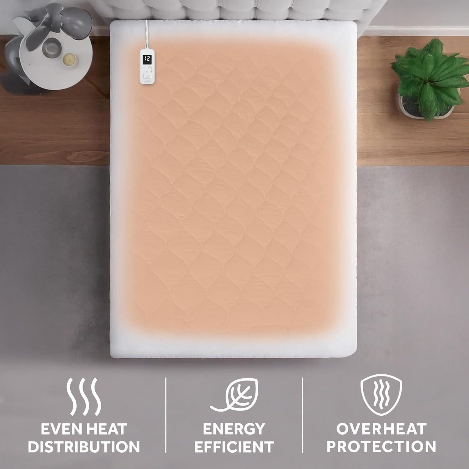 Protector de colchón calefaccionado Sunbeam Individual 99x191 cm