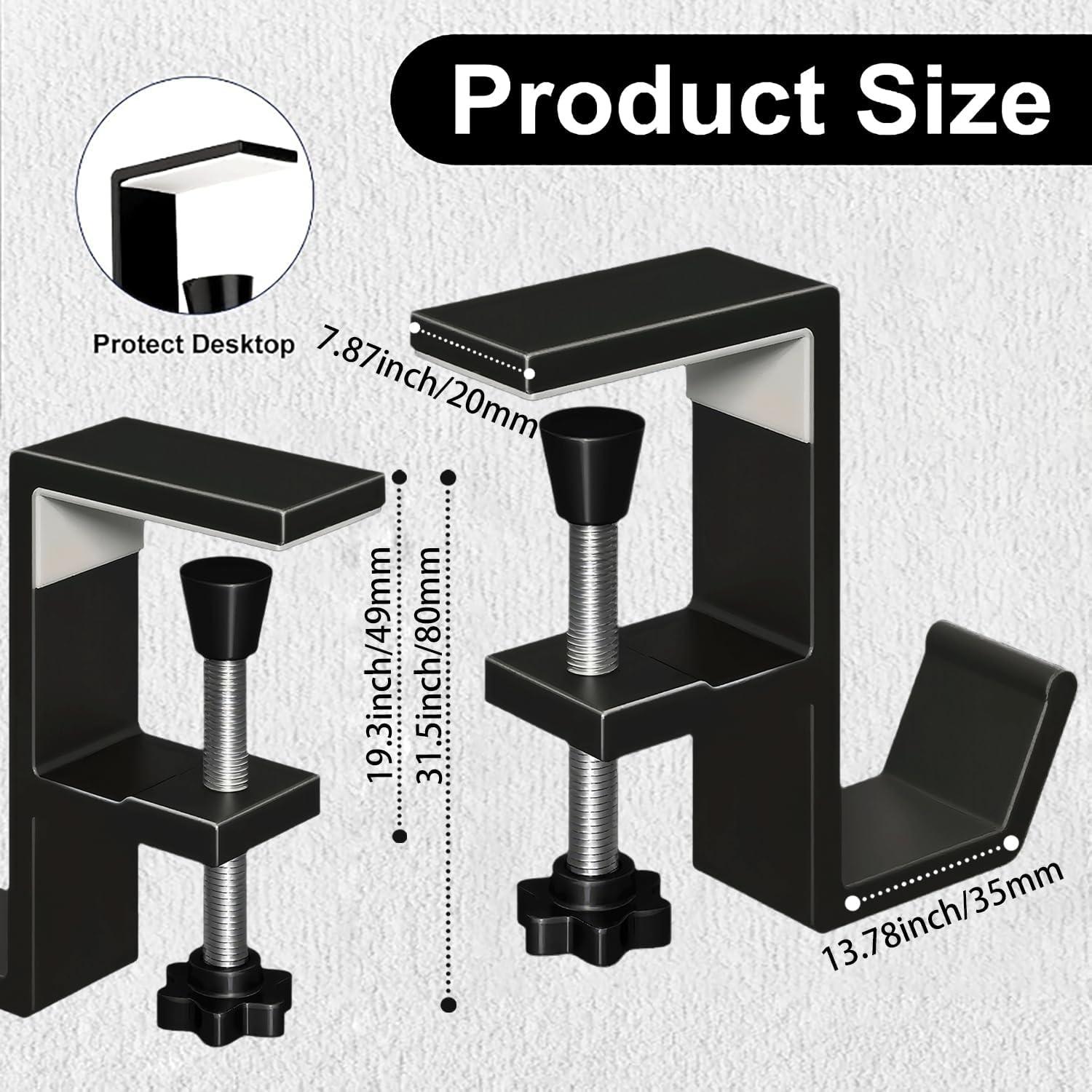 Soporte para Auriculares JAKO de Aluminio Negro Ajustable
