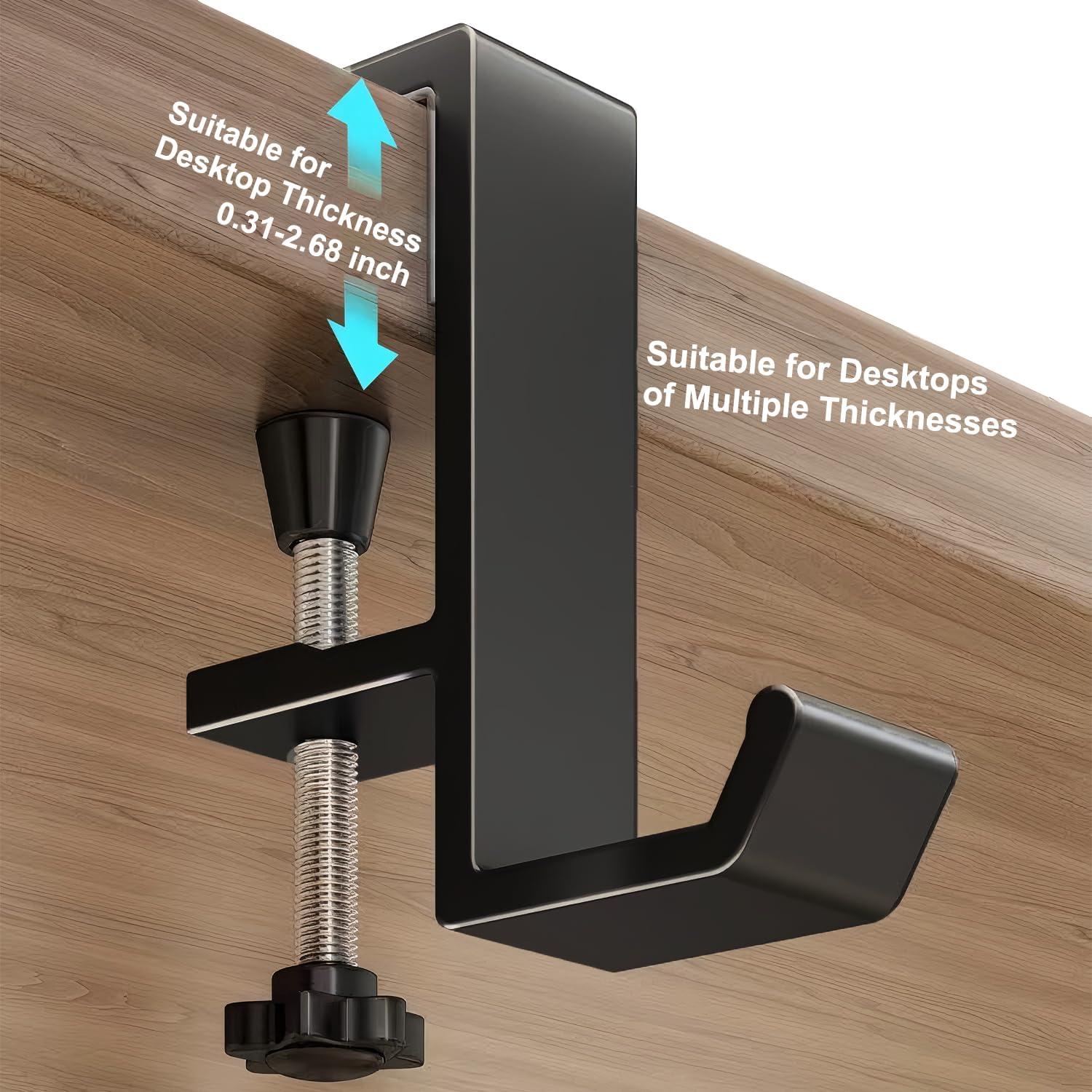 Soporte para Auriculares JAKO de Aluminio Negro Ajustable