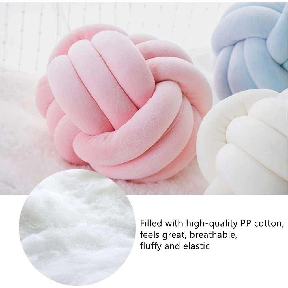 Cojín decorativo redondo PUXU 28cm azul oscuro para niños