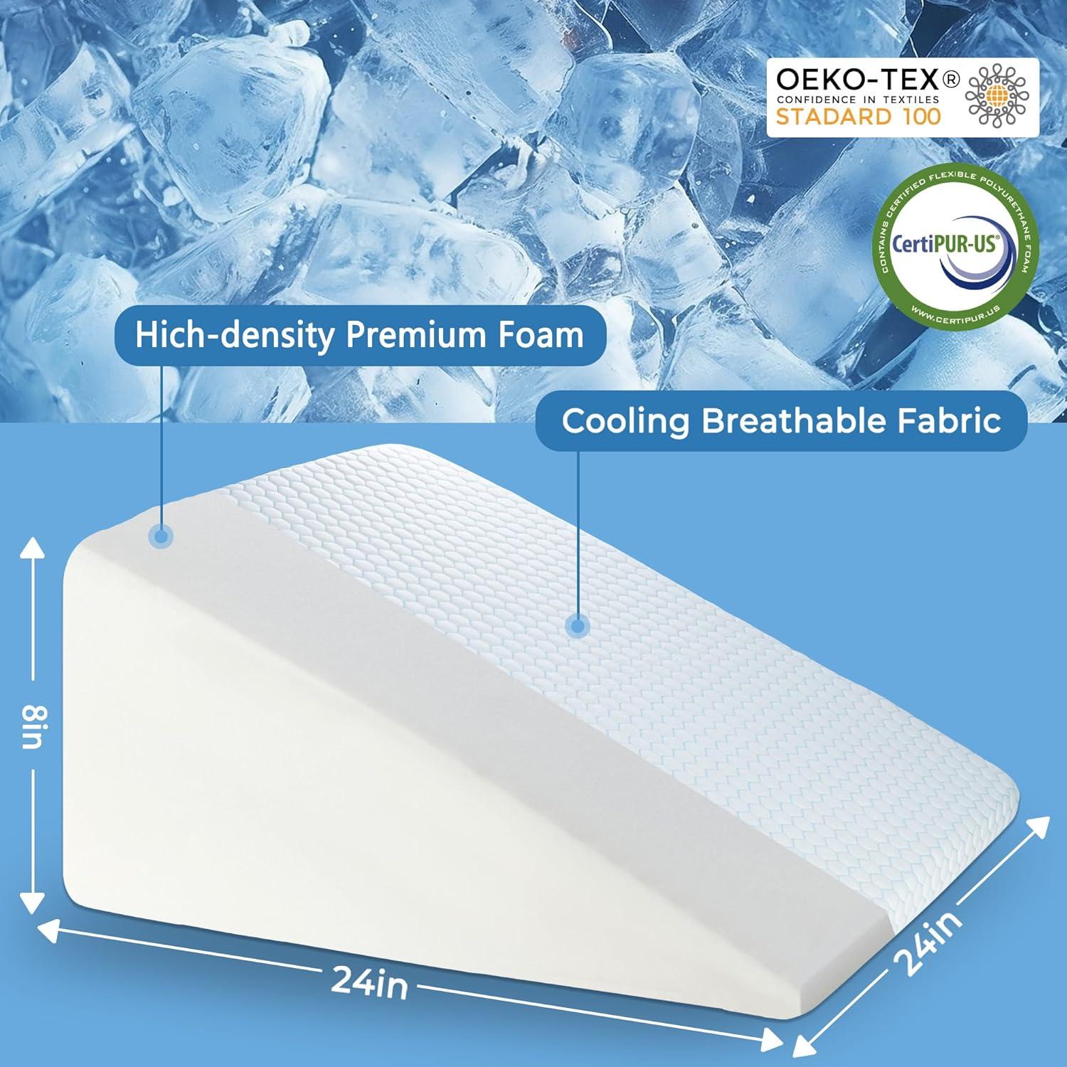 Almohada en Cuña Puredown 61x61x20.3cm Soporte para Reflujo