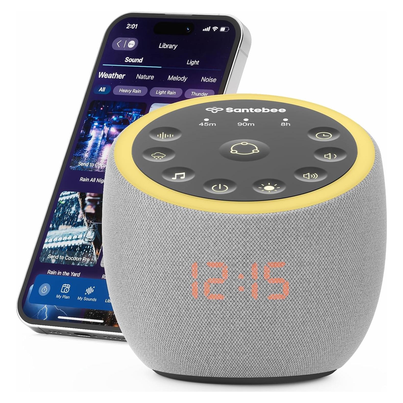 Máquina de Sonido Blanco Santebee con 361 Sonidos Relajantes