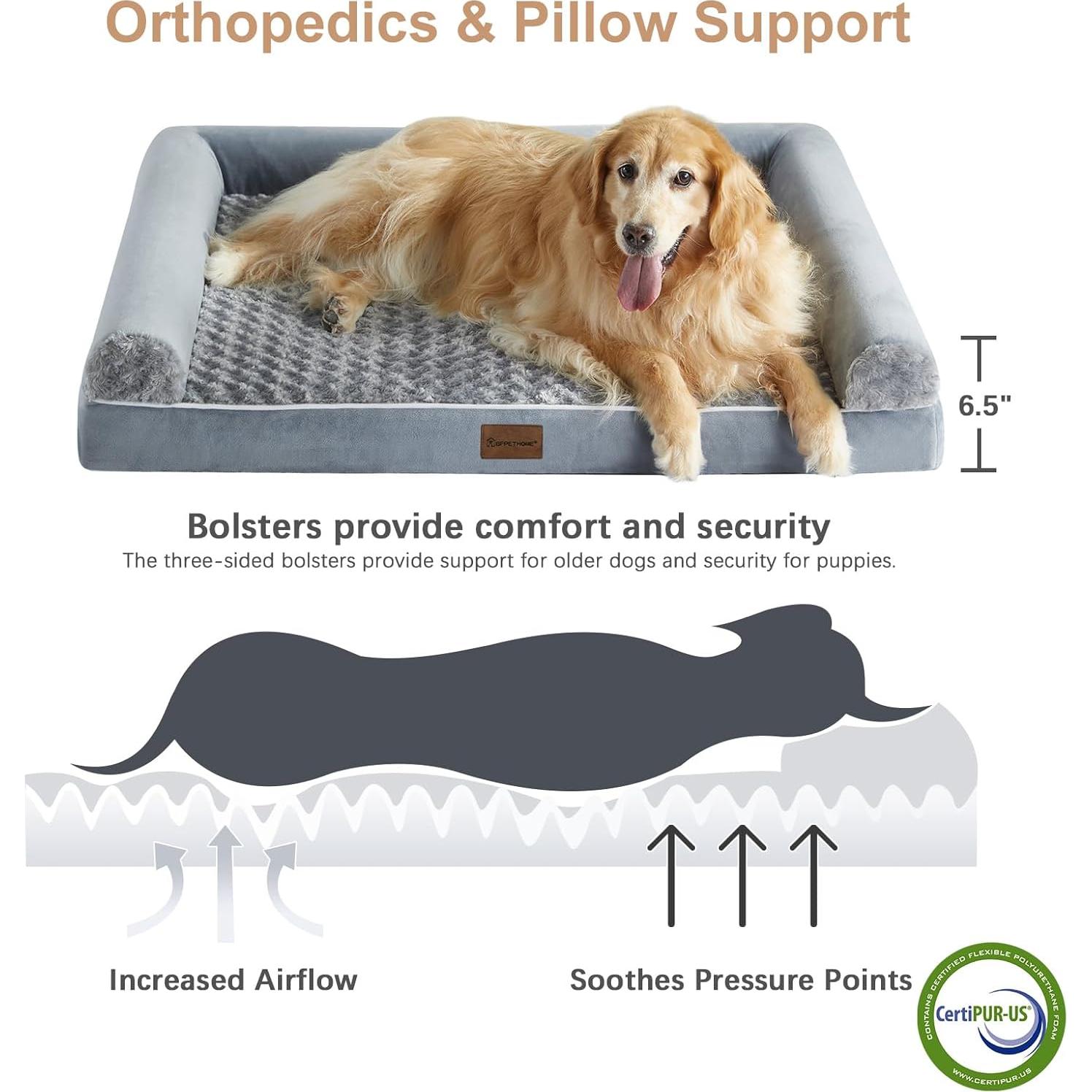 Cama Ortopédica para Perros BFPETHOME Grande Impermeable