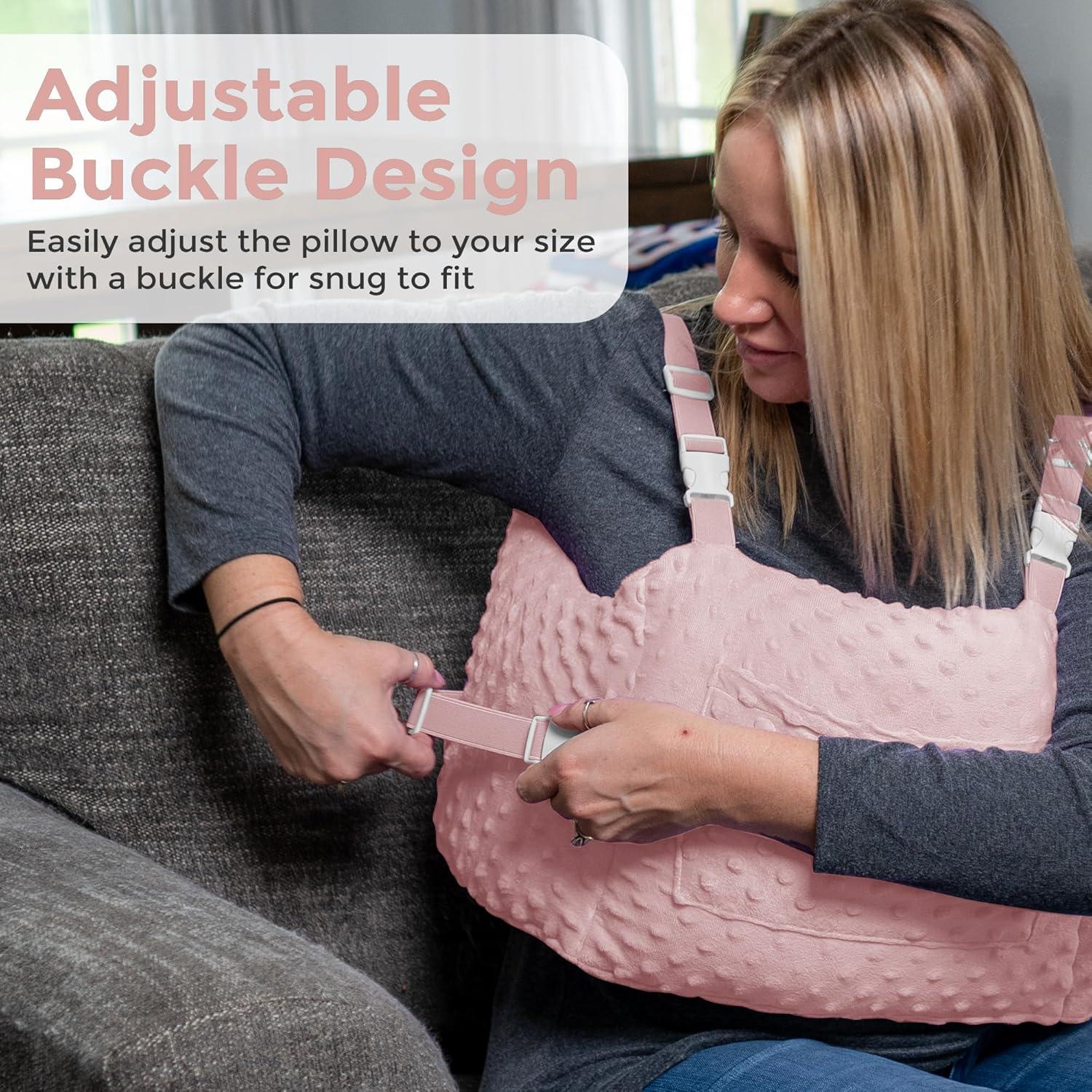 Almohada de Recuperación Post-Mastectomía Zomaple Rosa Dorado