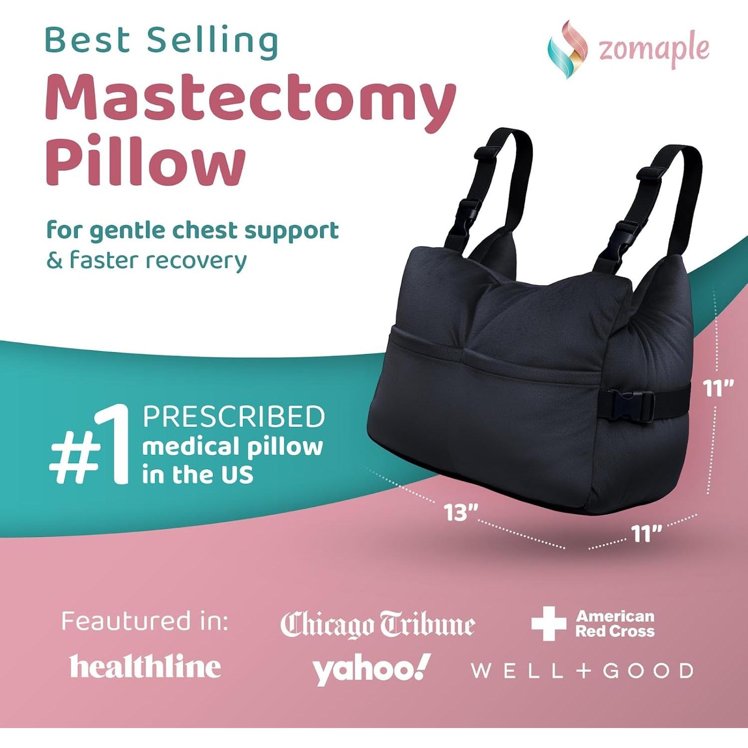 Almohada de Recuperación Post-Mastectomía Zomaple - Soporte Suave