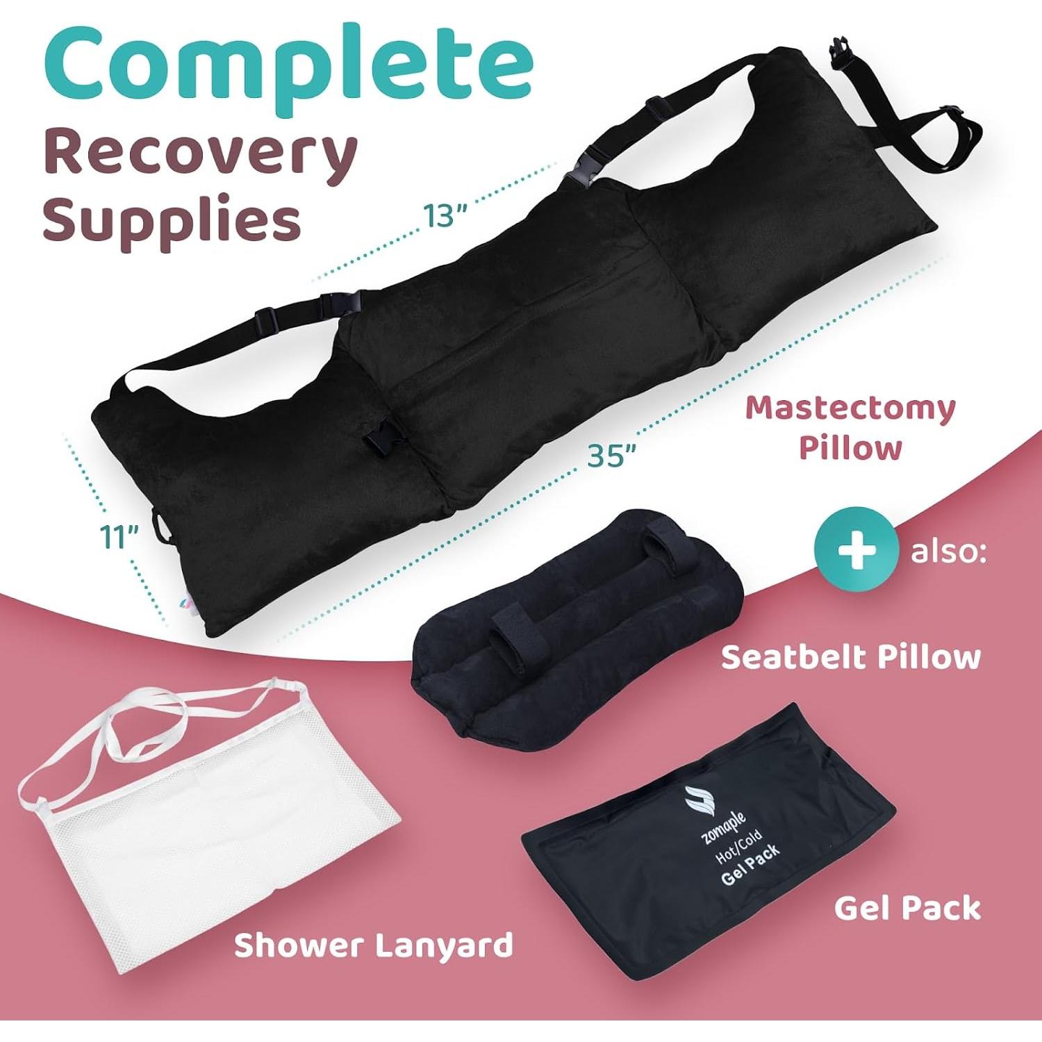 Almohada de Recuperación Post-Mastectomía Zomaple - Soporte Suave