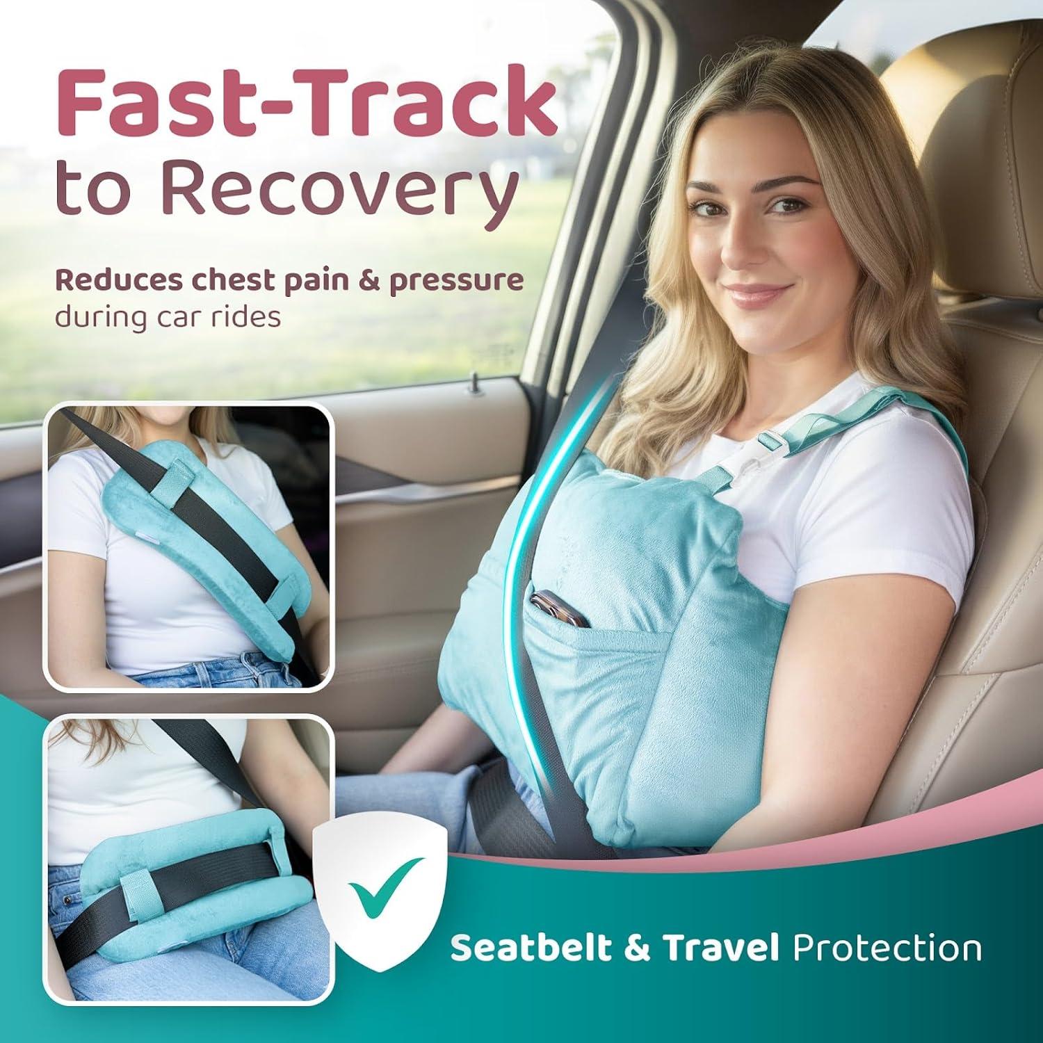 Almohada de Recuperación Post-Mastectomía Zomaple Aqua