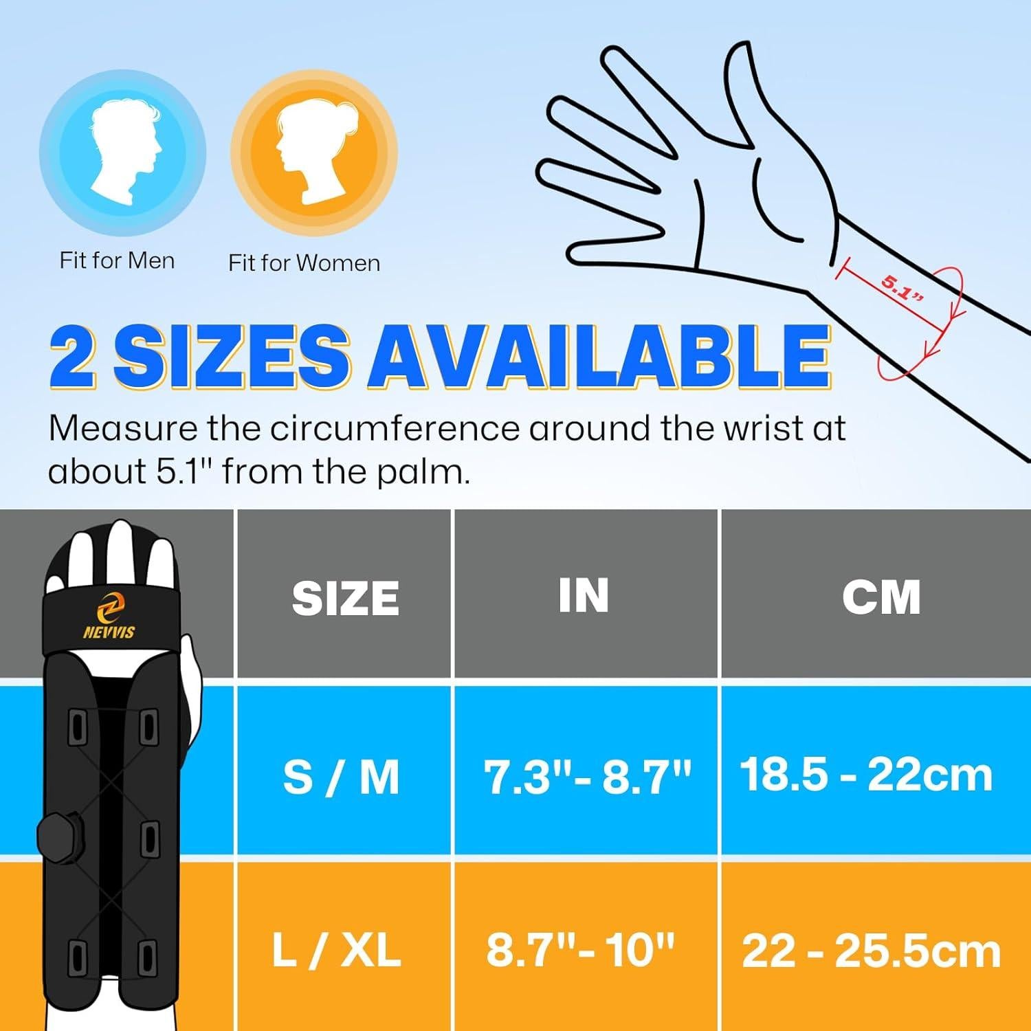 Férula de Mano en Reposo NEVVIS Ajustable para Ambas Manos