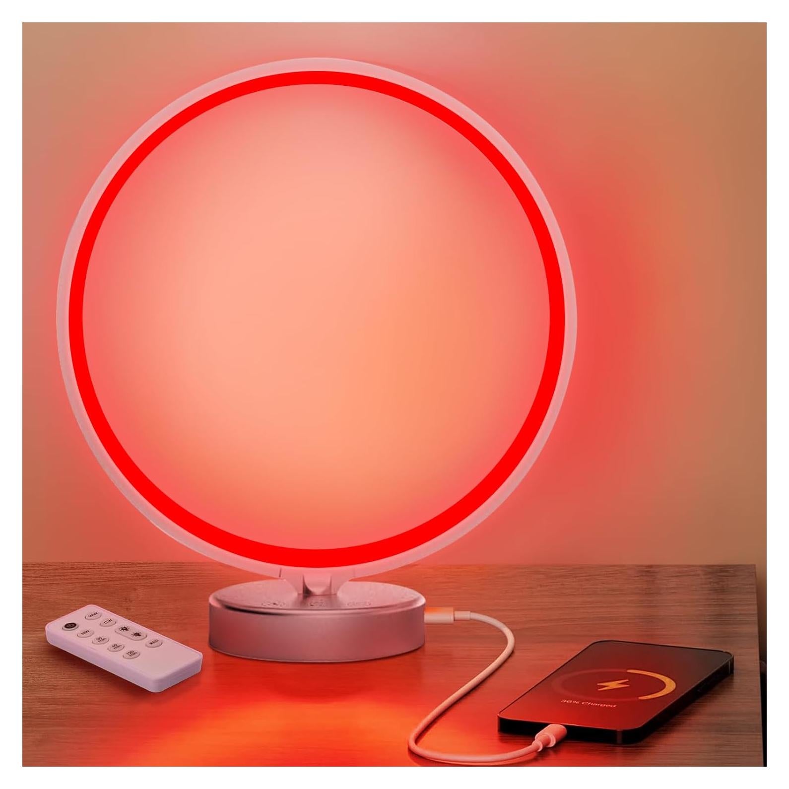 Lámpara Terapéutica de Luz Roja 670nm HAUBAT con Control Remoto