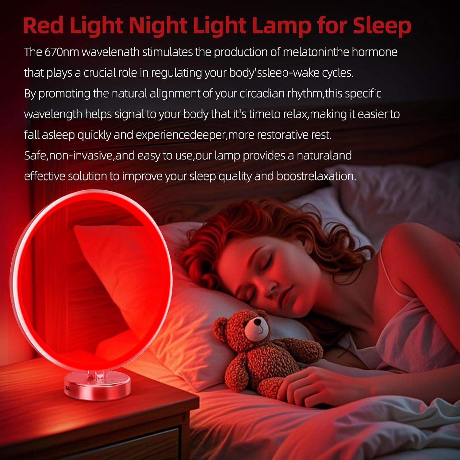 Lámpara Terapéutica de Luz Roja 670nm HAUBAT con Control Remoto