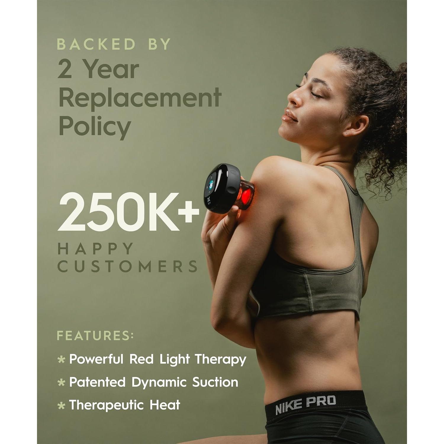 Masajeador de Terapia de Ventosas REVO 4 en 1, Alivio Dolor