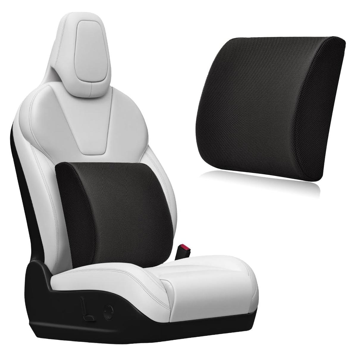 Cojín de Soporte Lumbar Gasedin Espuma Viscoelástica Negro