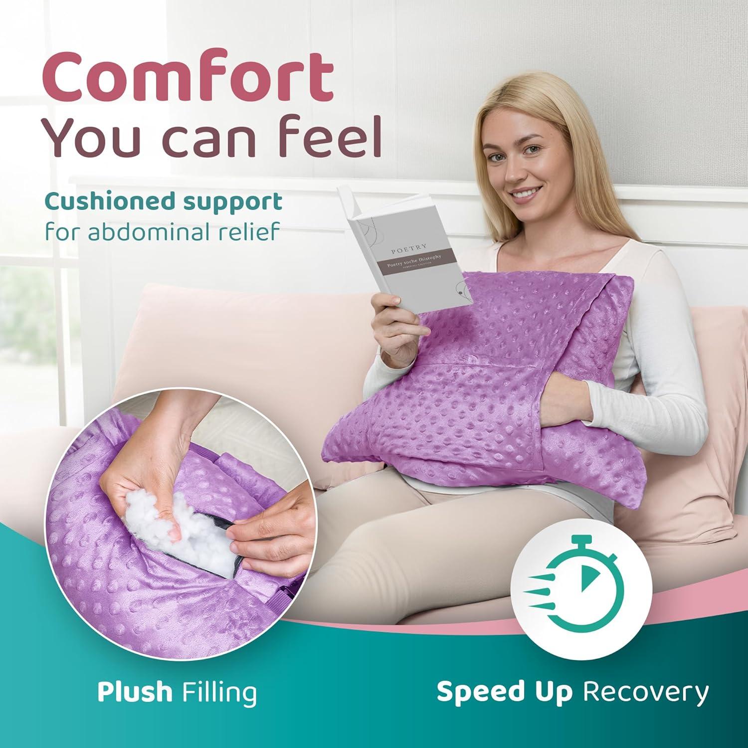 Almohada de Recuperación Zomaple HTP2 con Gel para Histerectomía