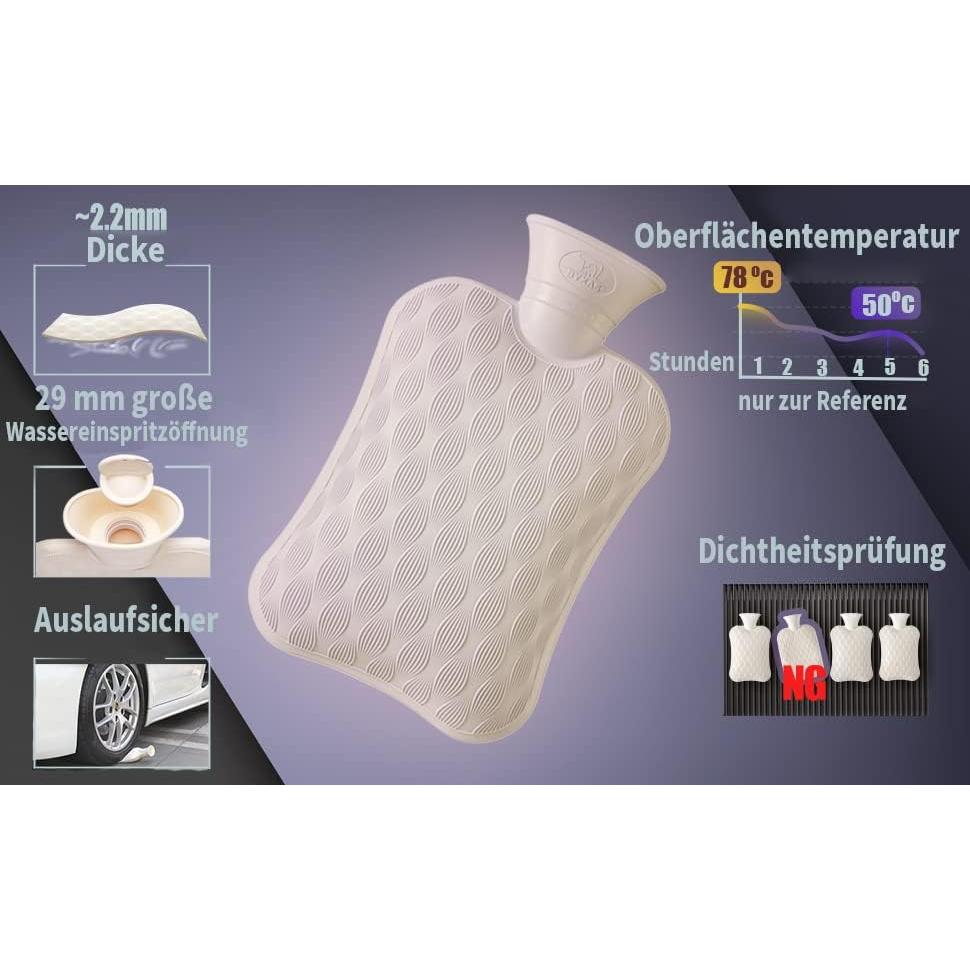 Bolsa de Agua Caliente 2L BYXAS PVC Inodora Rosa