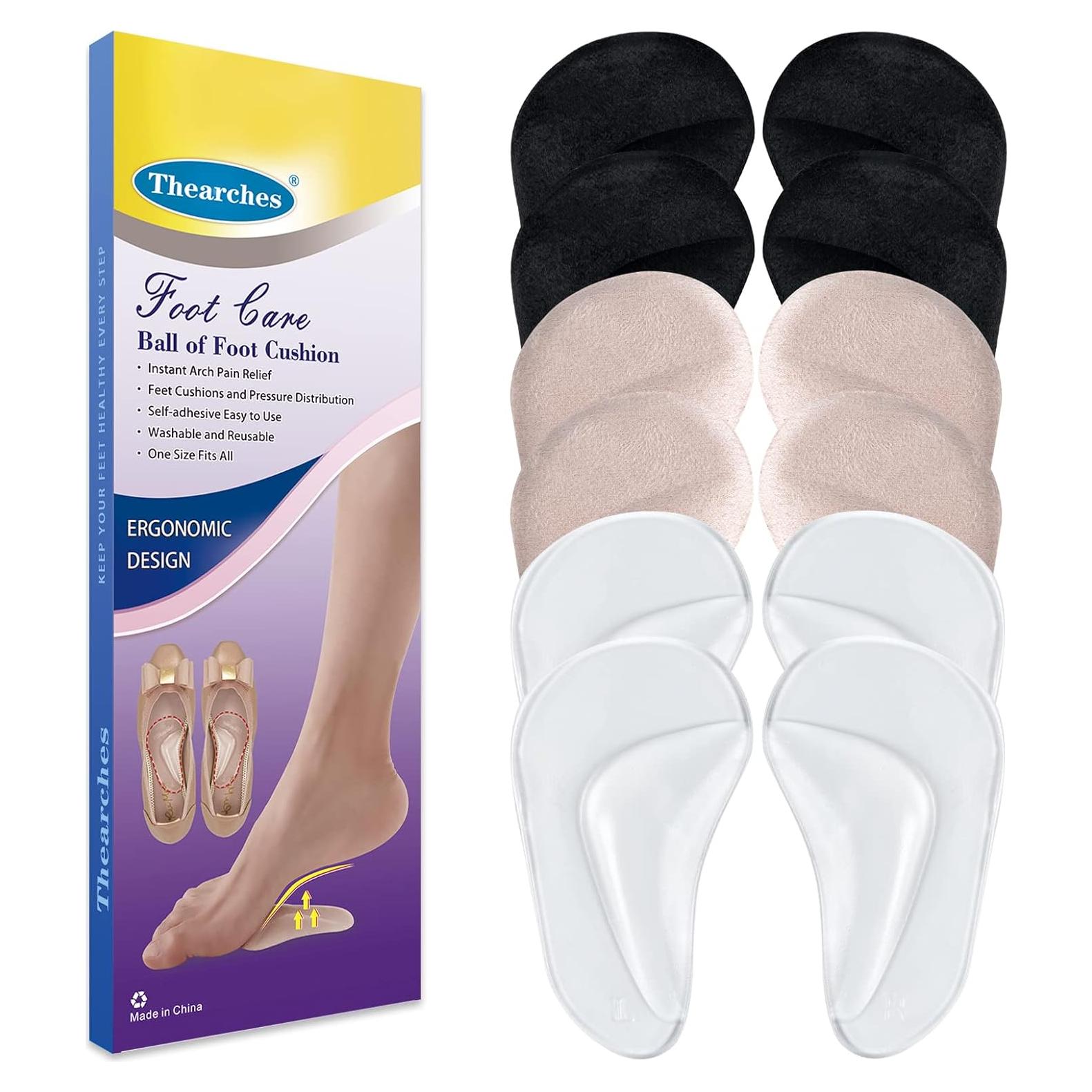 6 Pares Almohadillas de Soporte de Arco Gel Thearches - Talla Única