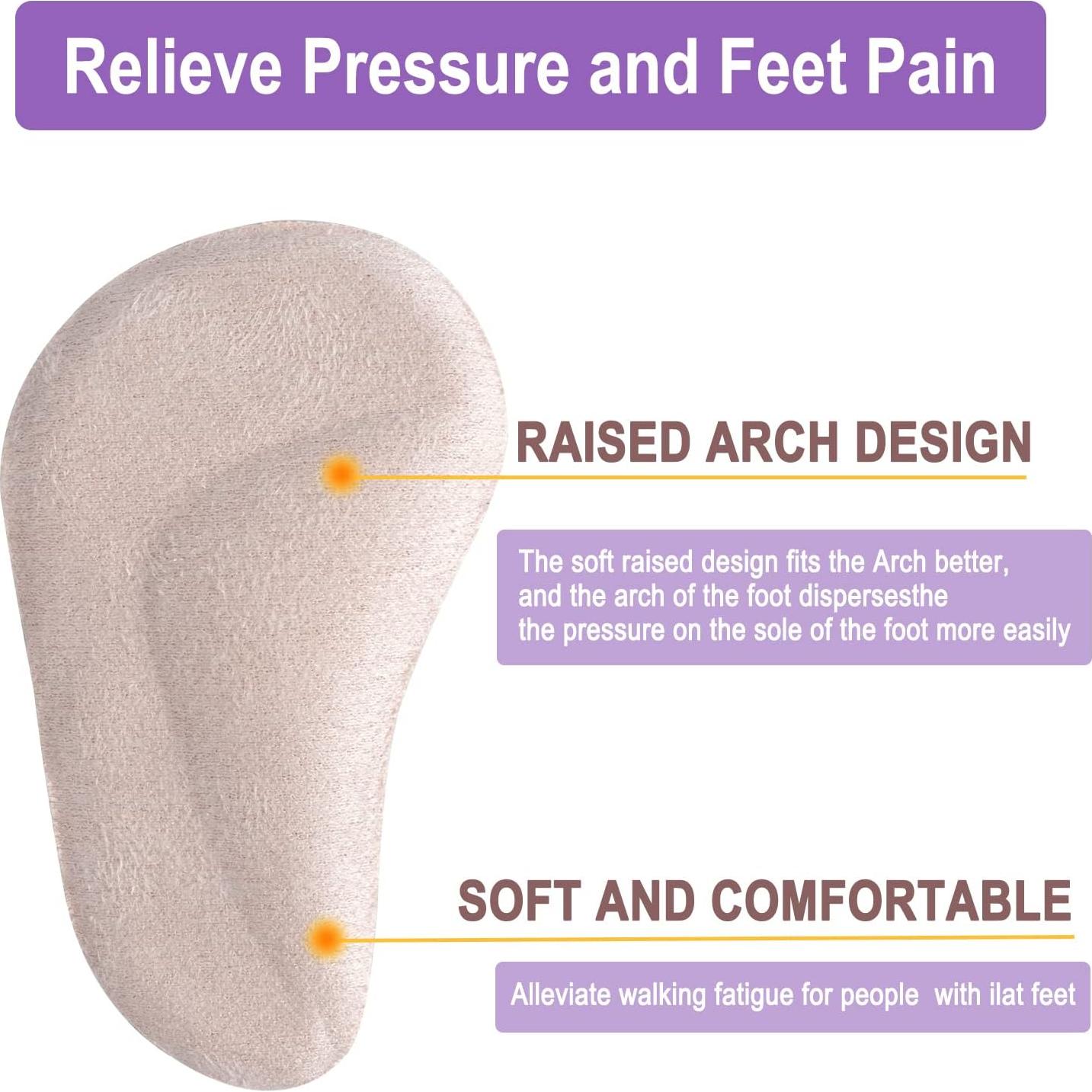 6 Pares Almohadillas de Soporte de Arco Gel Thearches - Talla Única