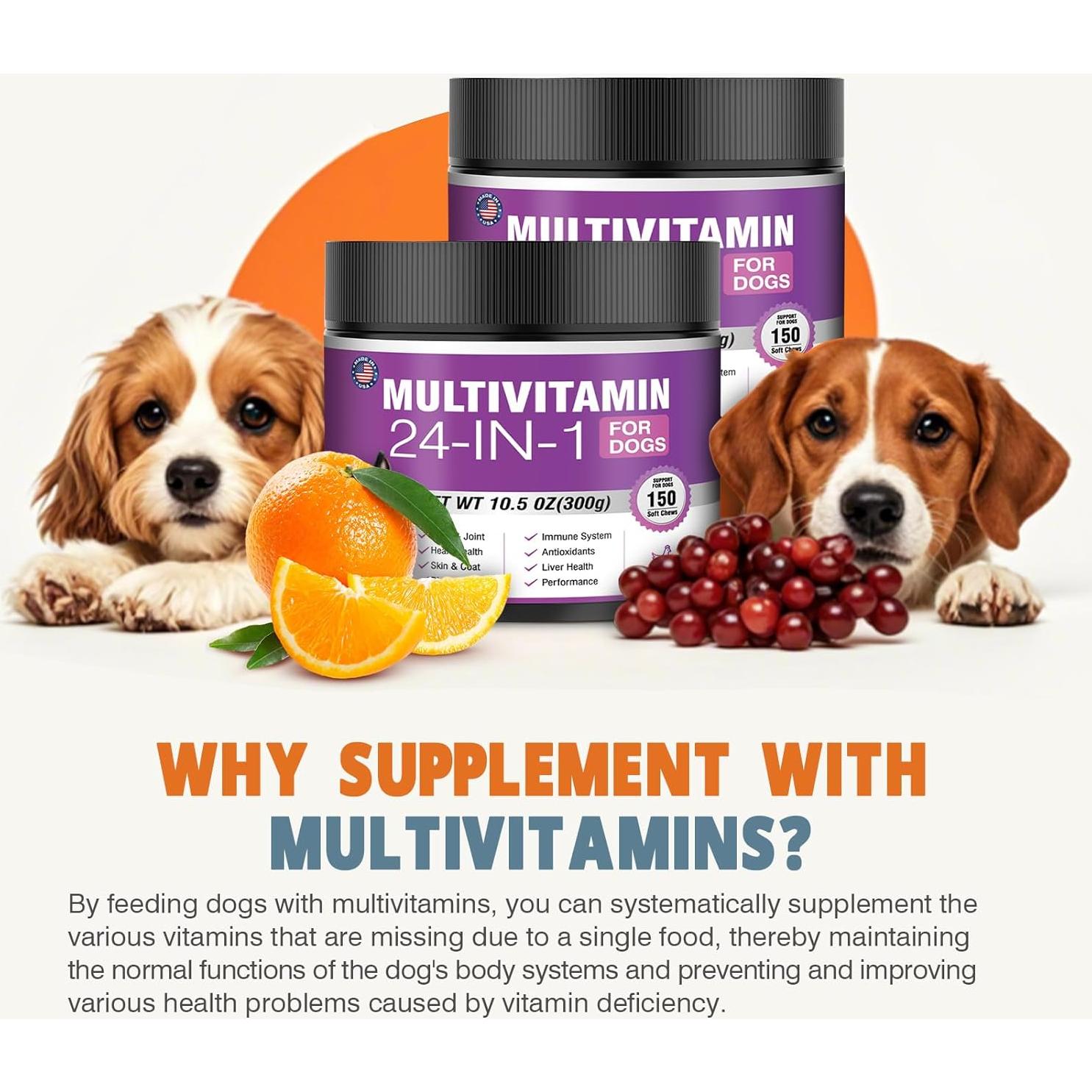 Multivitamínicos Masticables para Perros TTLXBL 300 Ct Pollo